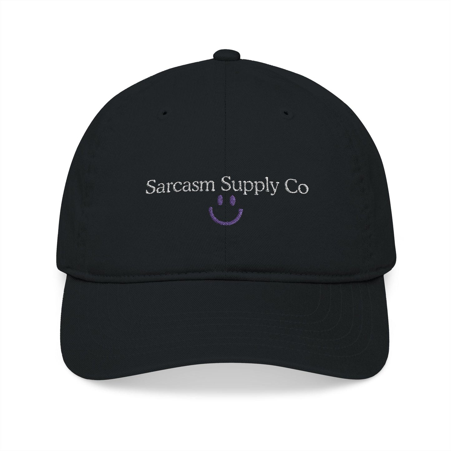 Embroidered Organic Cotton Baseball Cap: Gen X Sarcasm Humor