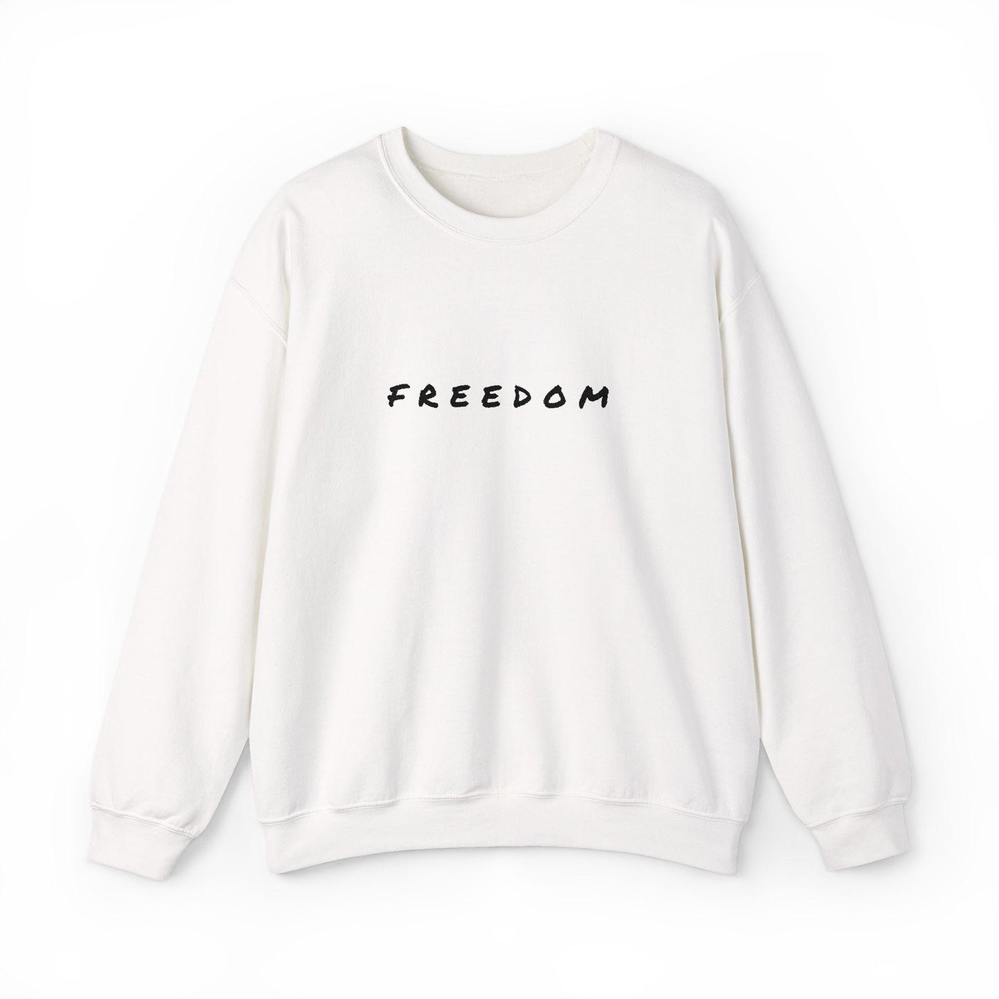 Freedom Crewneck Sweatshirt: Cozy Cotton-Blend Unisex Style