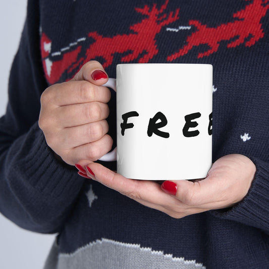 Inspirational 'Freedom' Ceramic Coffee Mug: Unique Home Decor Gift
