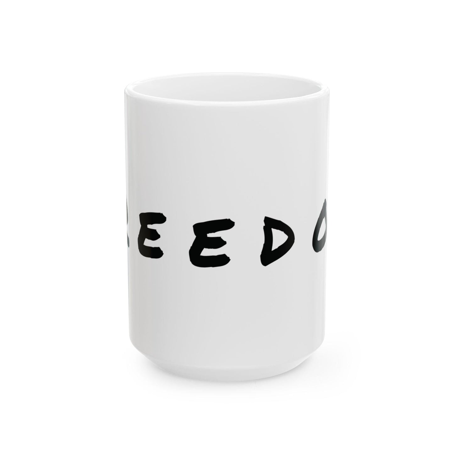 Inspirational 'Freedom' Ceramic Coffee Mug: Unique Home Decor Gift