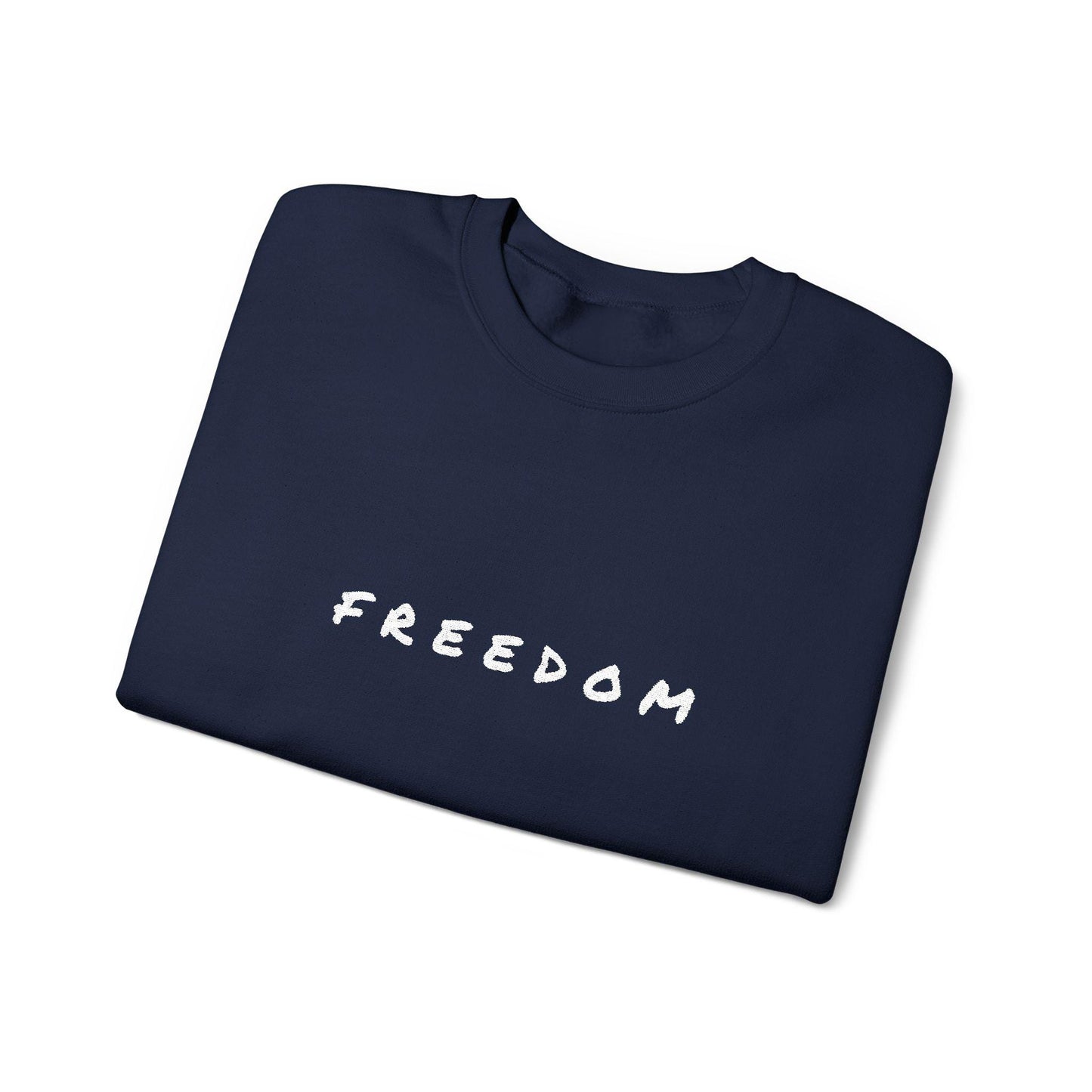 Freedom Crewneck Sweatshirt: Cozy Unisex Cotton-Blend
