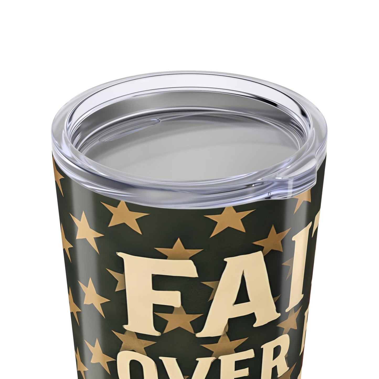 Faith Over Fear Tumbler: Christian Stainless Steel Travel Mug
