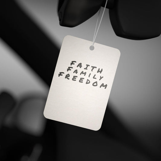 Faith Family Freedom Car Air Freshener: Inspirational Scents