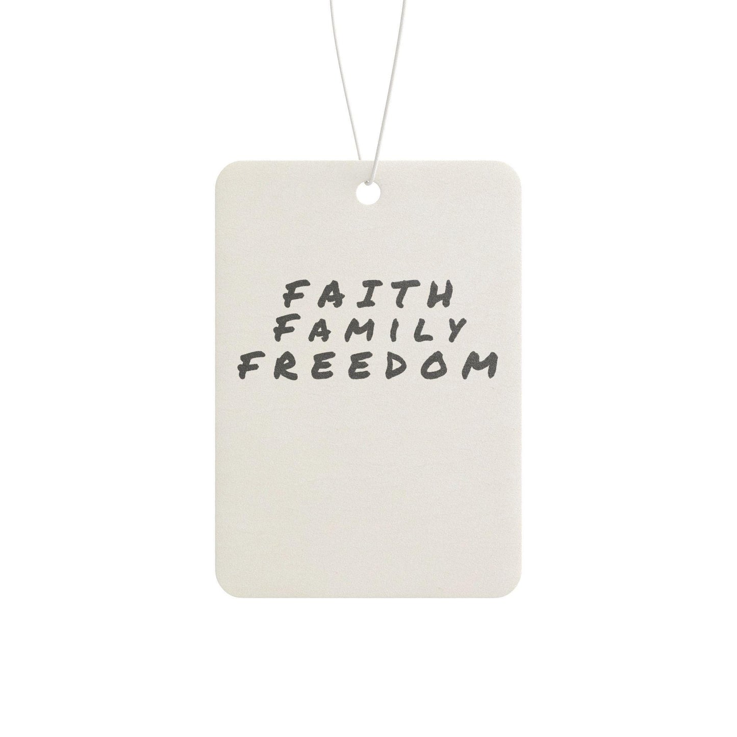 Faith Family Freedom Car Air Freshener: Inspirational Scents
