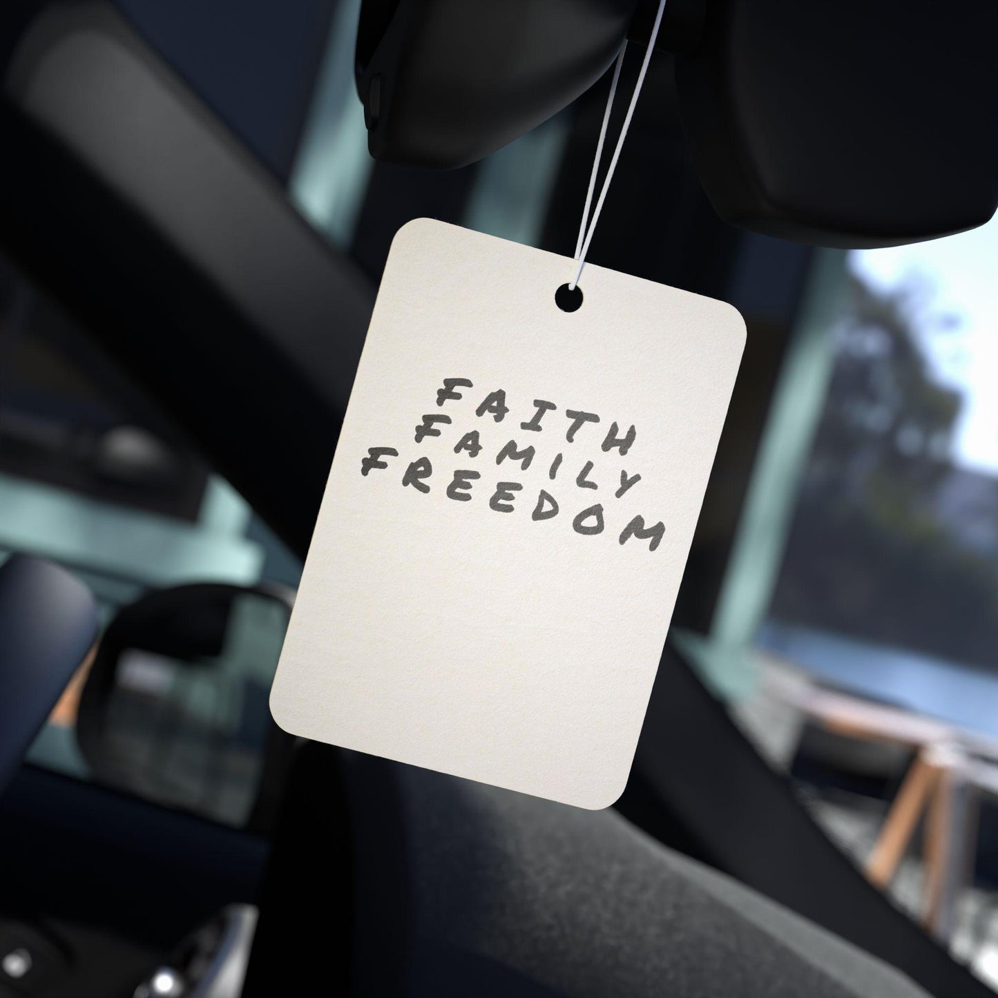 Faith Family Freedom Car Air Freshener: Inspirational Scents