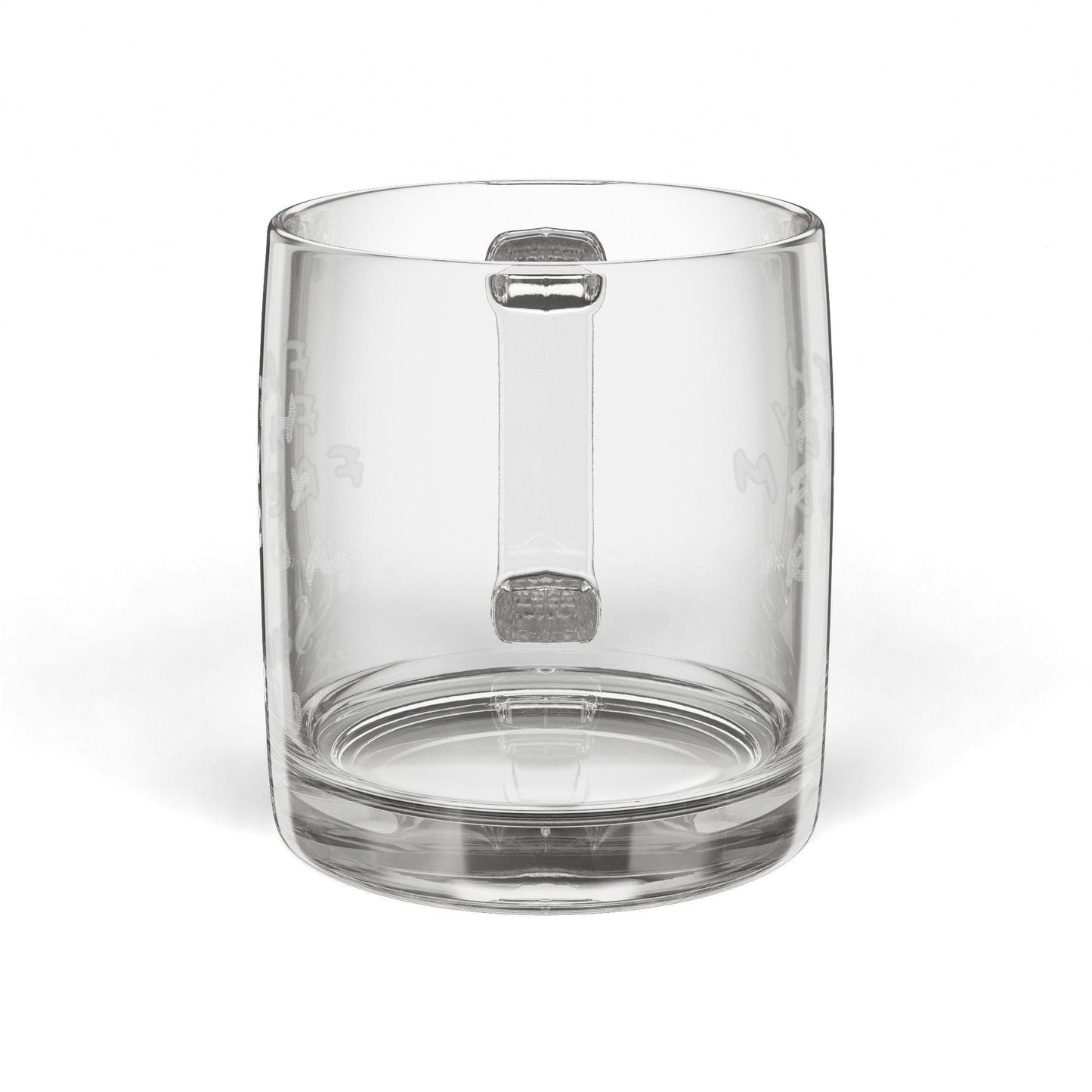 Engraved Glass Coffee Mug: Faith Family Freedom, Patriotic Gift