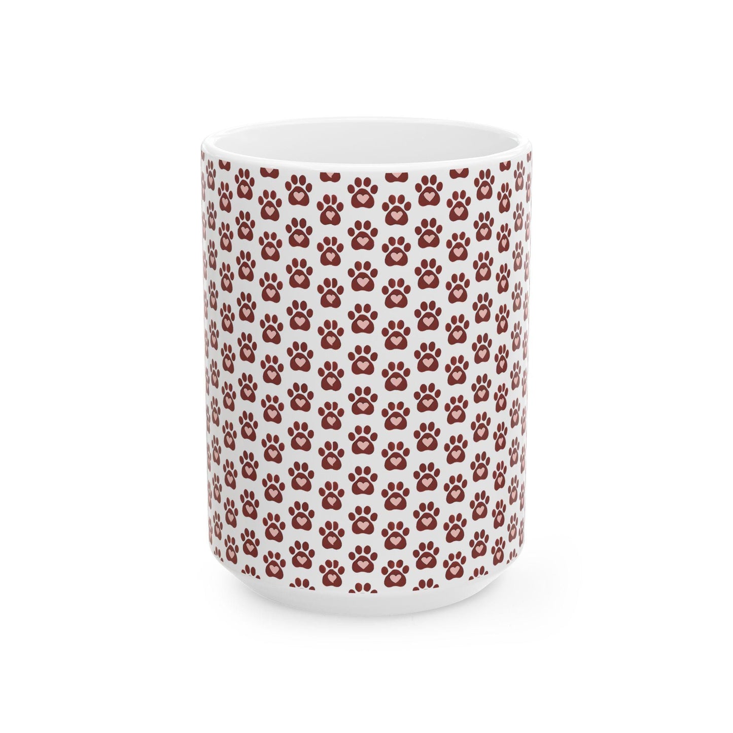 Paw Print Ceramic Mug - Perfect for Pet Lovers, Dog/Cat Gifts, Coffee/Tea Drinkware, Animal Enthusiasts, Birthday/Anniversary