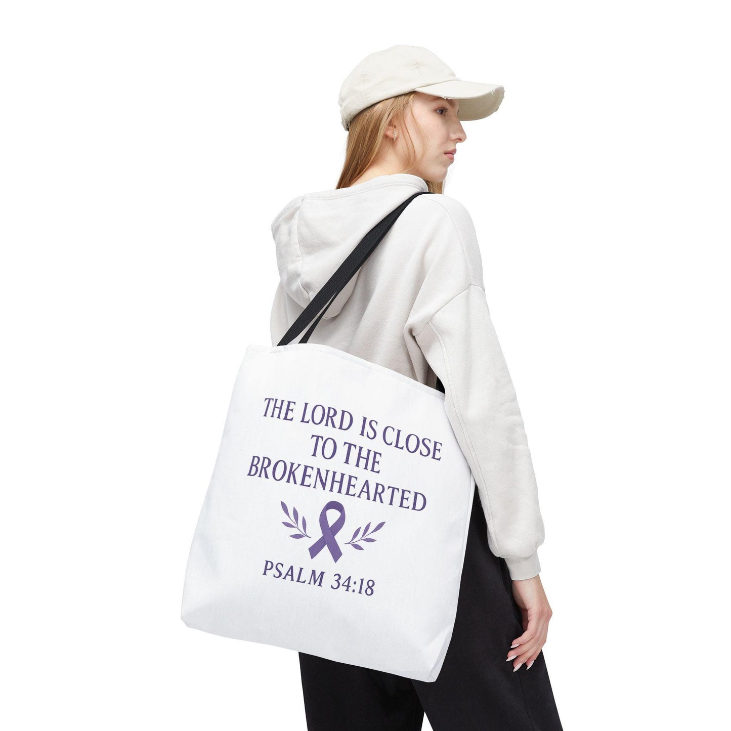 Inspirational Tote Bag, Meaningful Gift for Healing, Supportive Message, Versatile Use, Great for Christian Gifts