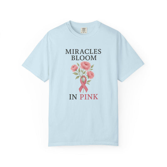 Breast Cancer Awareness T-Shirt, Floral Design for Charity Events, Gifts for Survivors, Unisex Apparel, Supportive Fashion