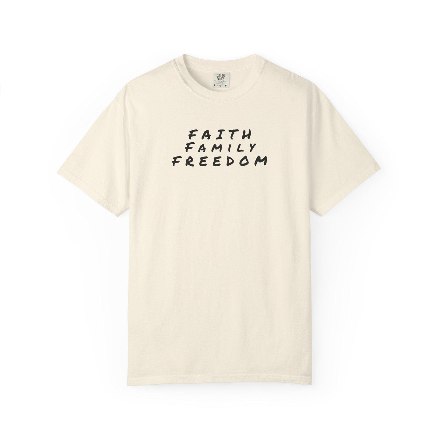 Faith Family Freedom Unisex T-shirt, Christian Tee, Faith Over Fear Shirt, Religious Apparel, Inspirational Clothing