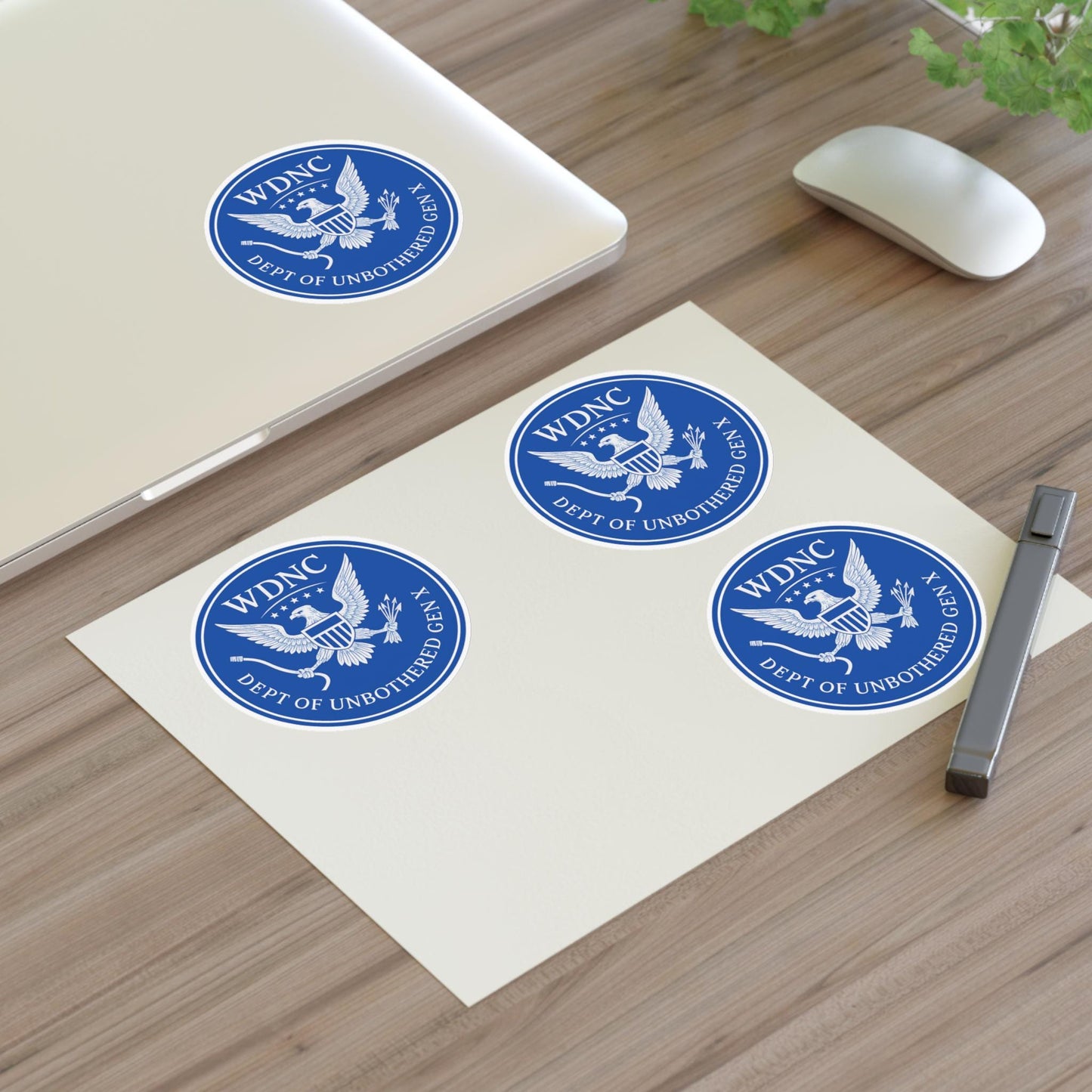 WDNC Department of Unbothered Sticker Sheets, Fun Office Decor, Laptop Stickers, Gift for Students, Journal Decor
