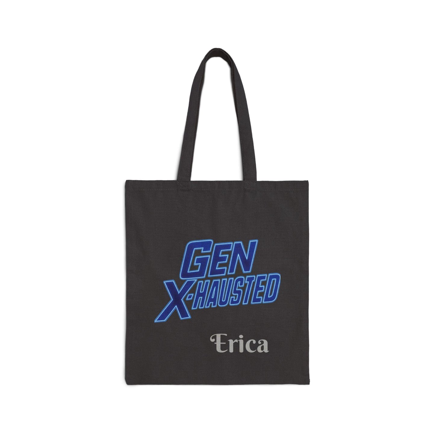 Gen X Humor Cotton Canvas Tote Bag - Reusable Eco-Friendly Grocery Bag