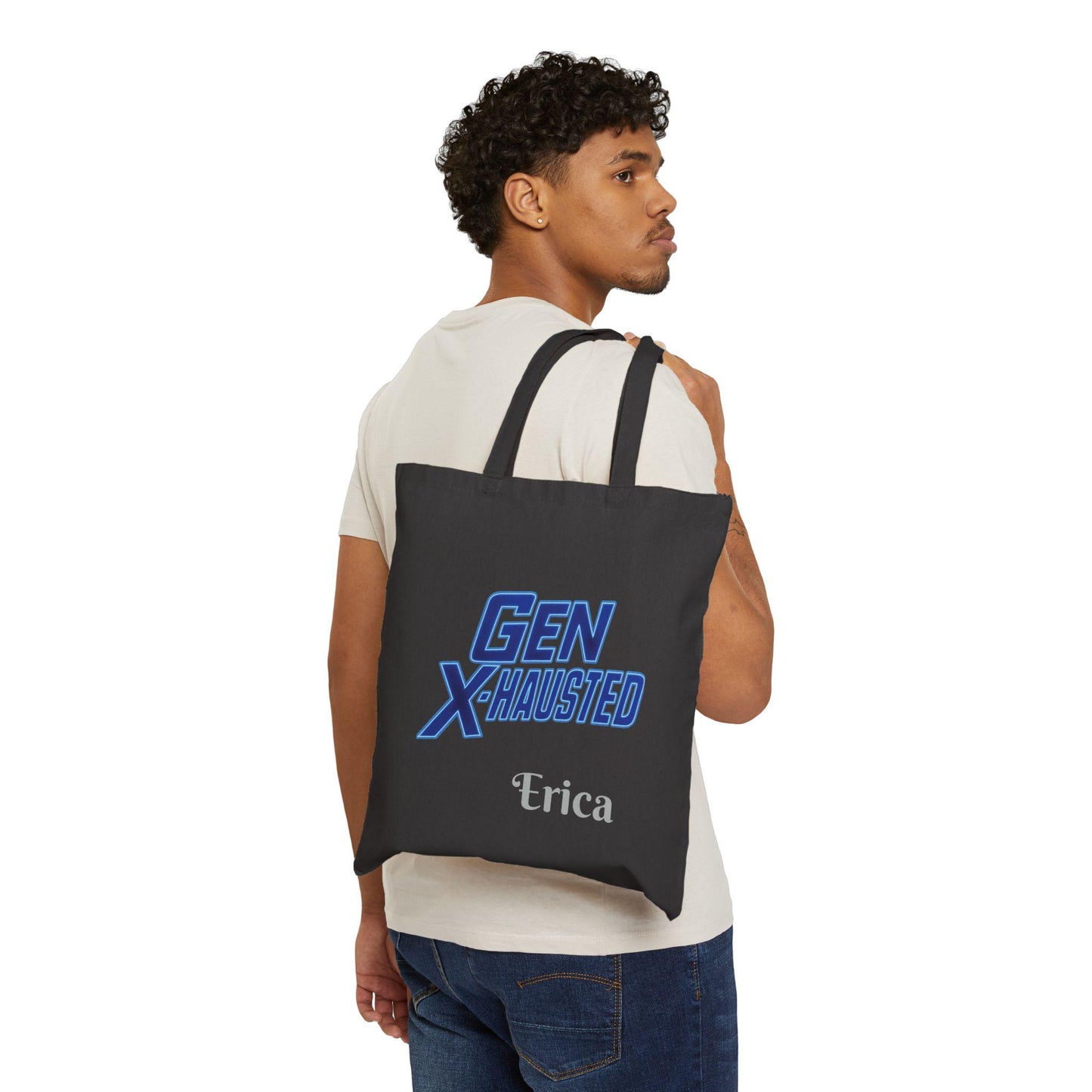 Gen X Humor Cotton Canvas Tote Bag - Reusable Eco-Friendly Grocery Bag