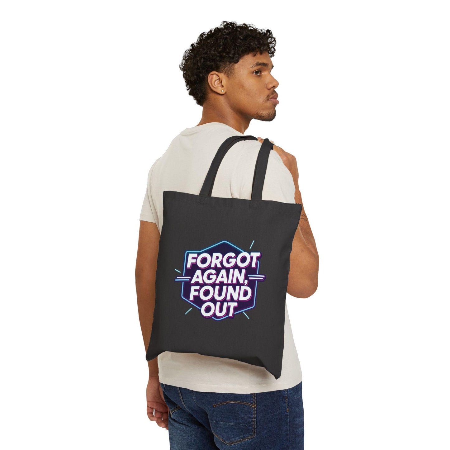 Gen X Humor Cotton Canvas Tote Bag: Reusable Shopping Bag