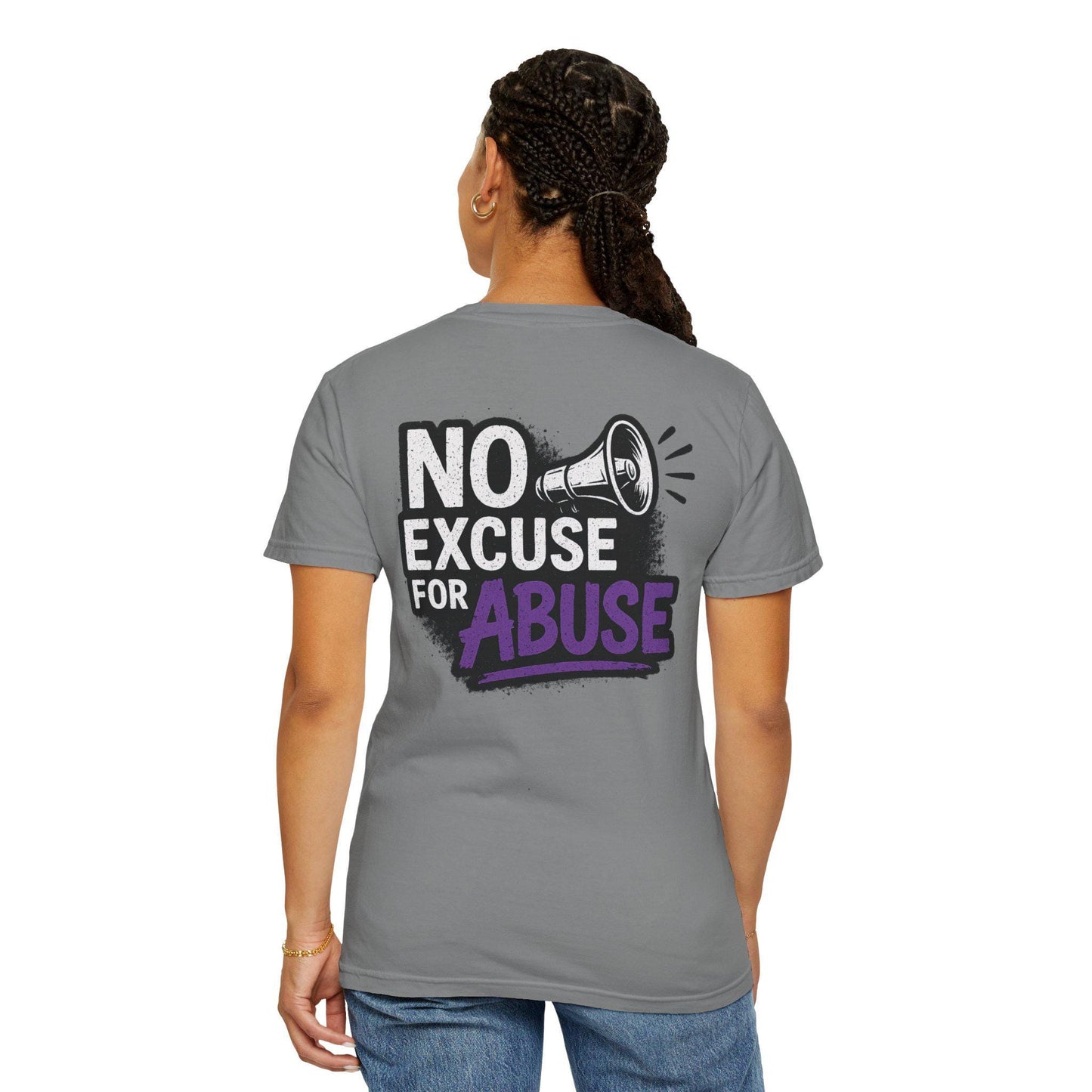 Empowering Unisex T-Shirt: "No Excuse for Abuse" - Casual Wear, Gift for Activists, Awareness Apparel, Comfort Tee