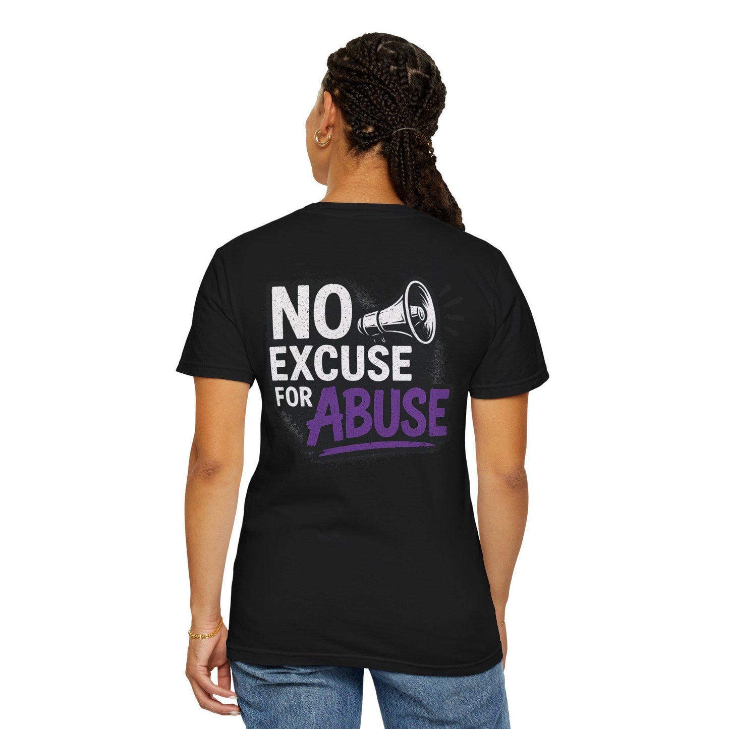 Empowering Unisex T-Shirt: "No Excuse for Abuse" - Casual Wear, Gift for Activists, Awareness Apparel, Comfort Tee
