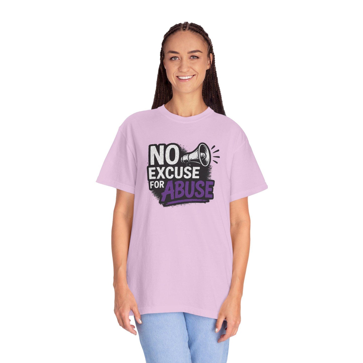 Empowering Unisex T-Shirt: No Excuse for Abuse, Awareness Shirt, Activism Tee, Gift for Supporters, Comfort Wear