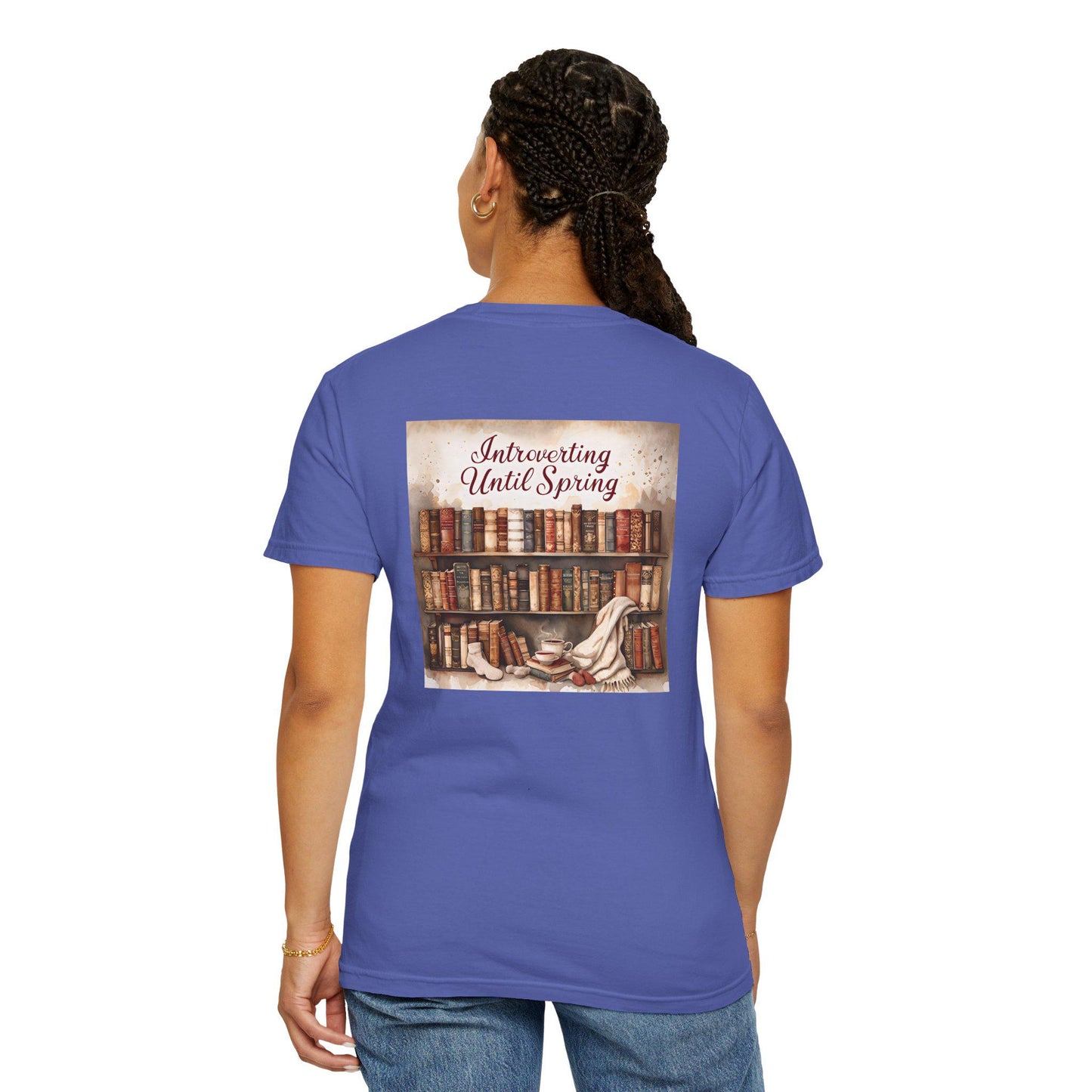 Introverting Until Spring T-Shirt: Cozy Literary Gift