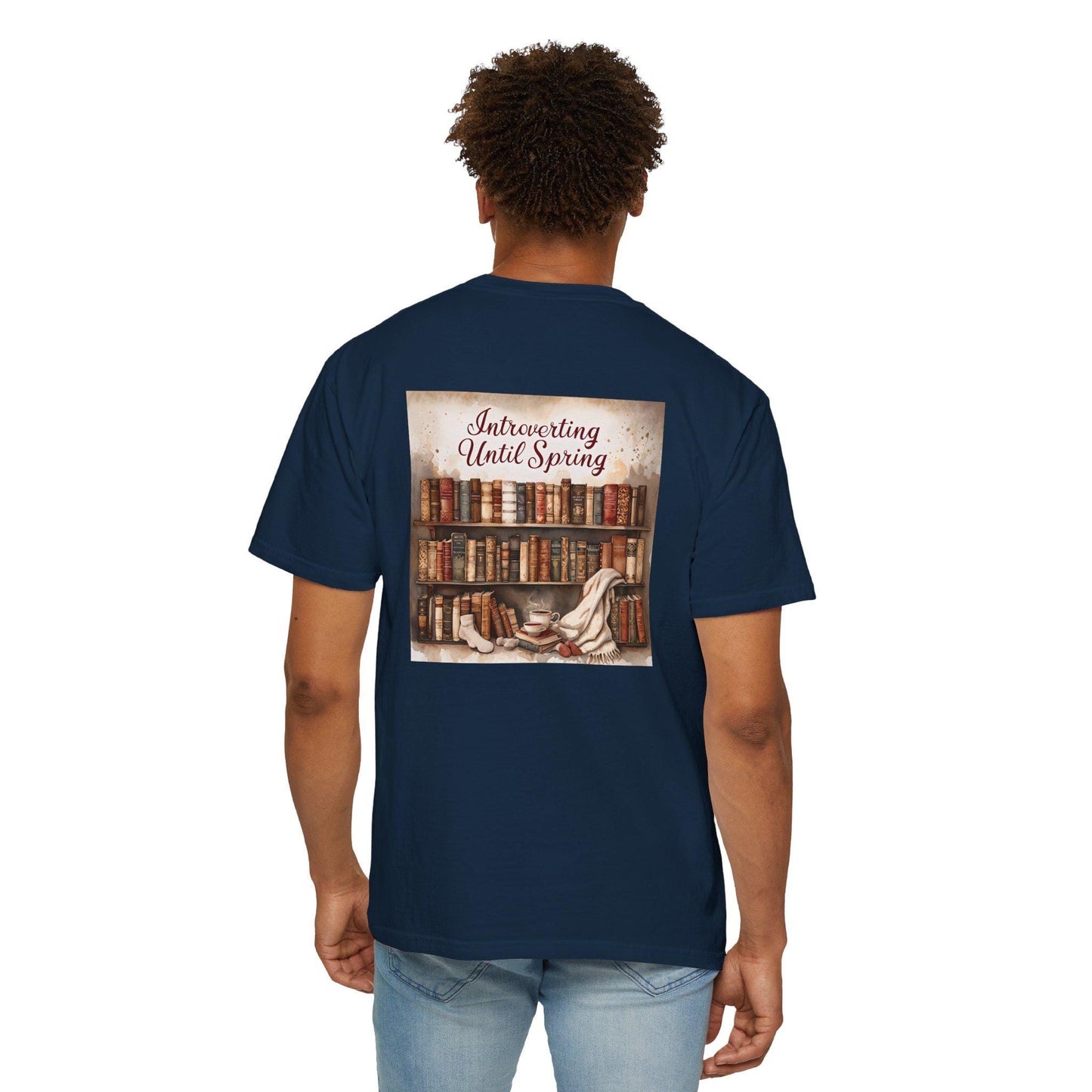 Introverting Until Spring T-Shirt: Cozy Literary Gift