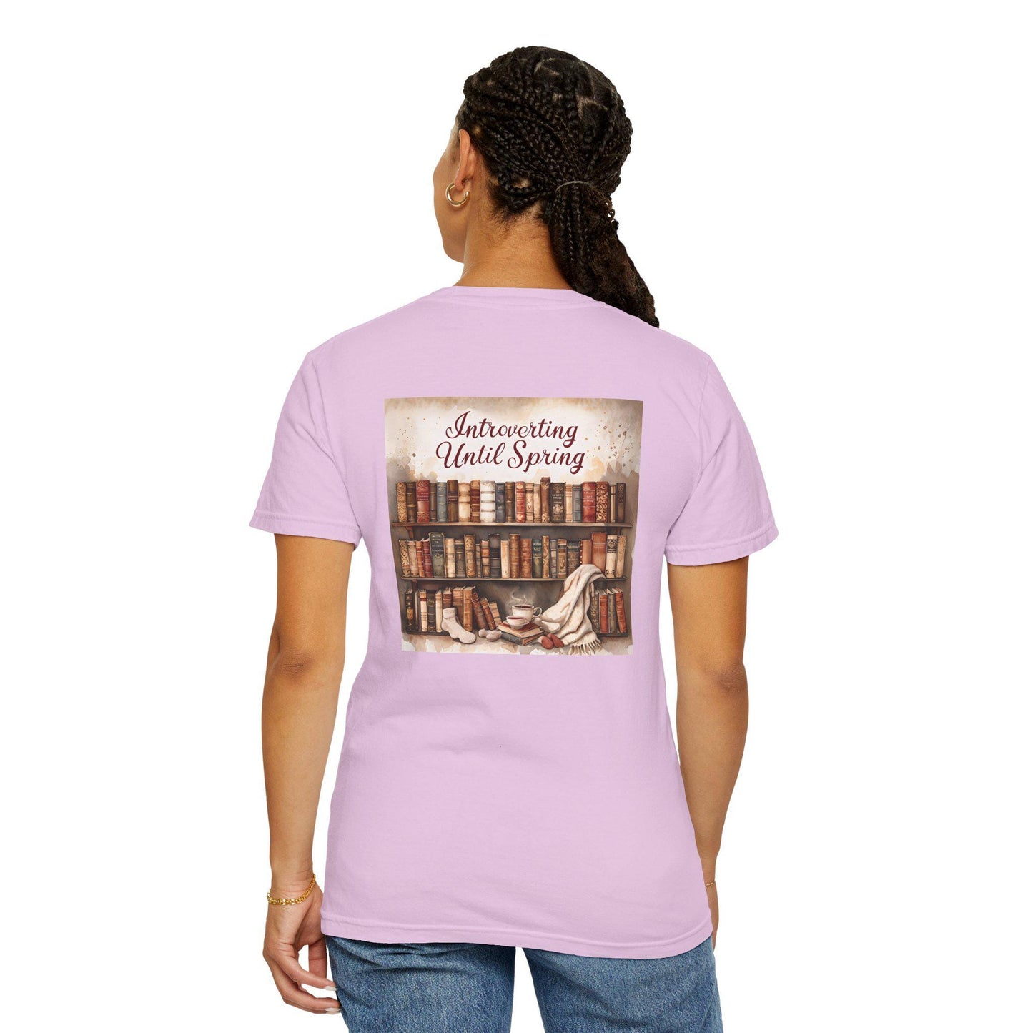 Introverting Until Spring T-Shirt: Cozy Literary Gift