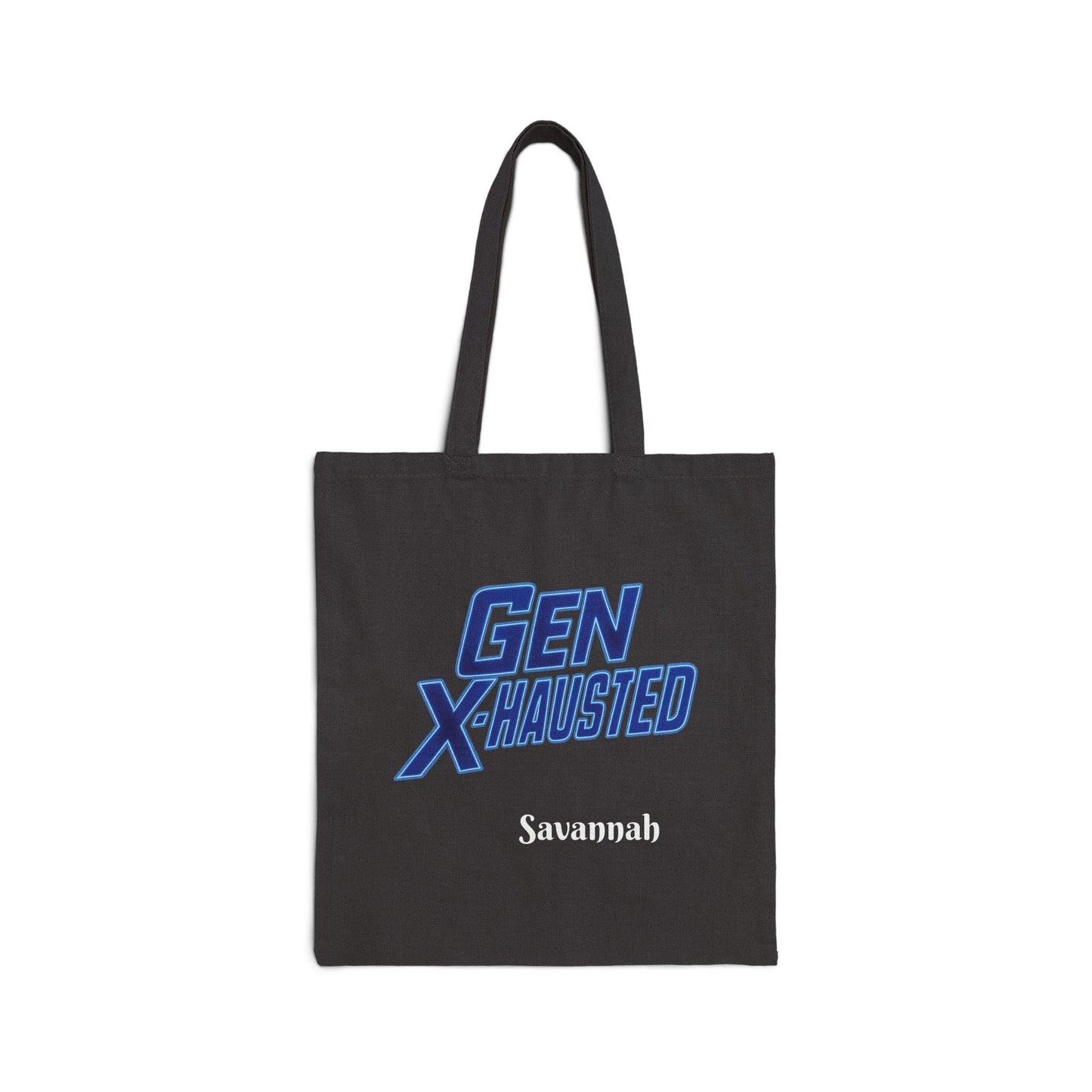 Gen X-Hausted Cotton Canvas Tote Bag: Eco-Friendly Everyday Bag
