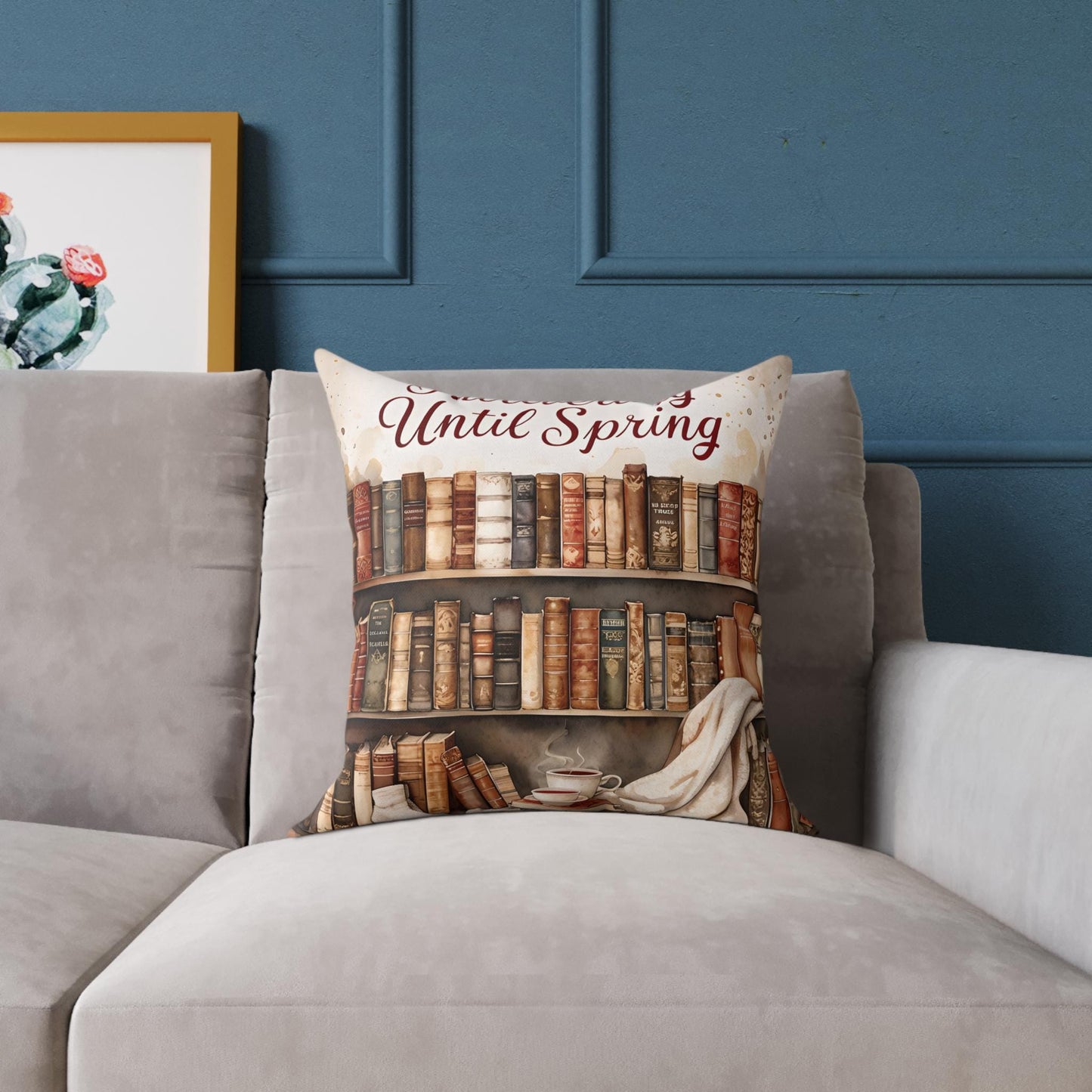 Literary Pillow: Cozy Book Lover Home Decor