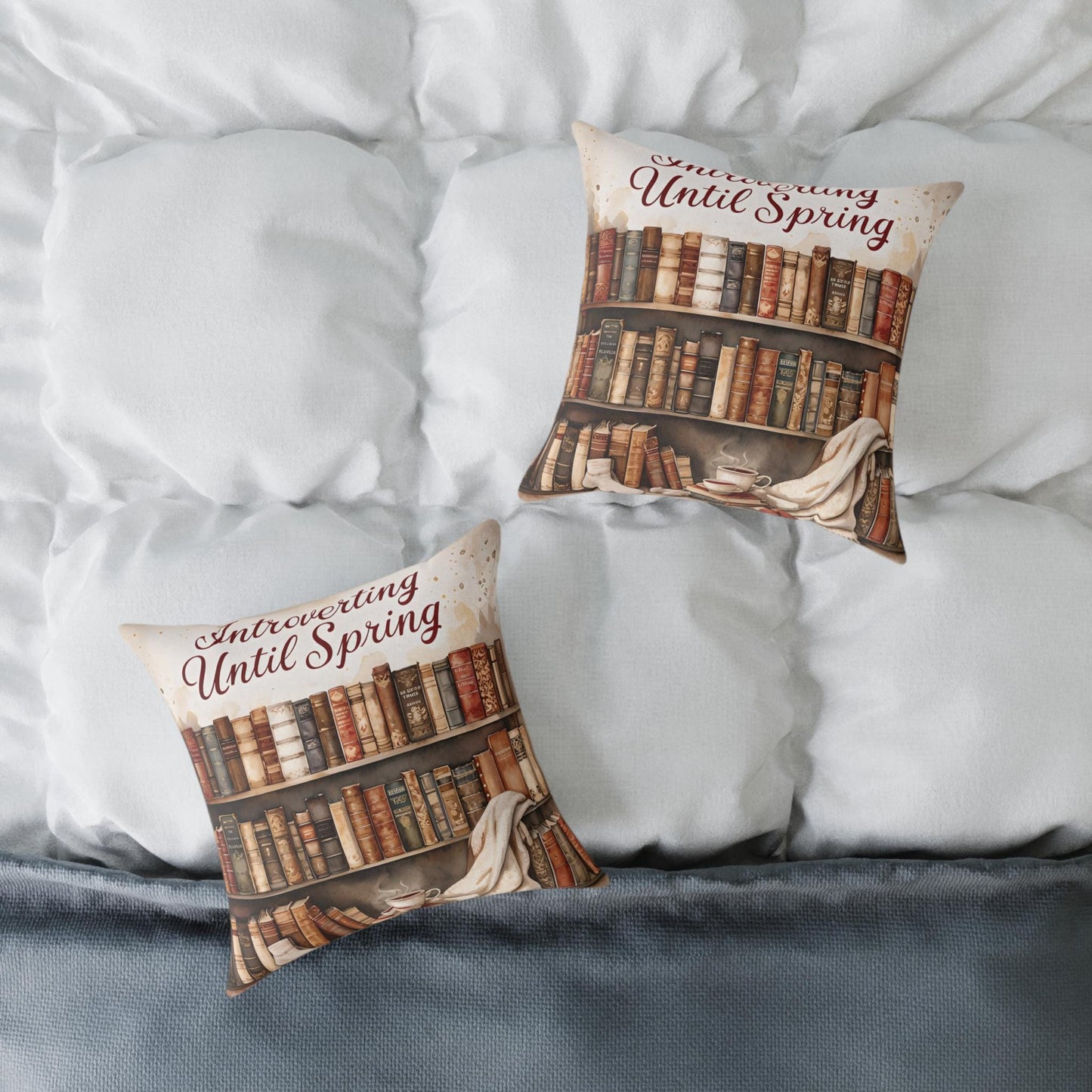 Literary Pillow: Cozy Book Lover Home Decor