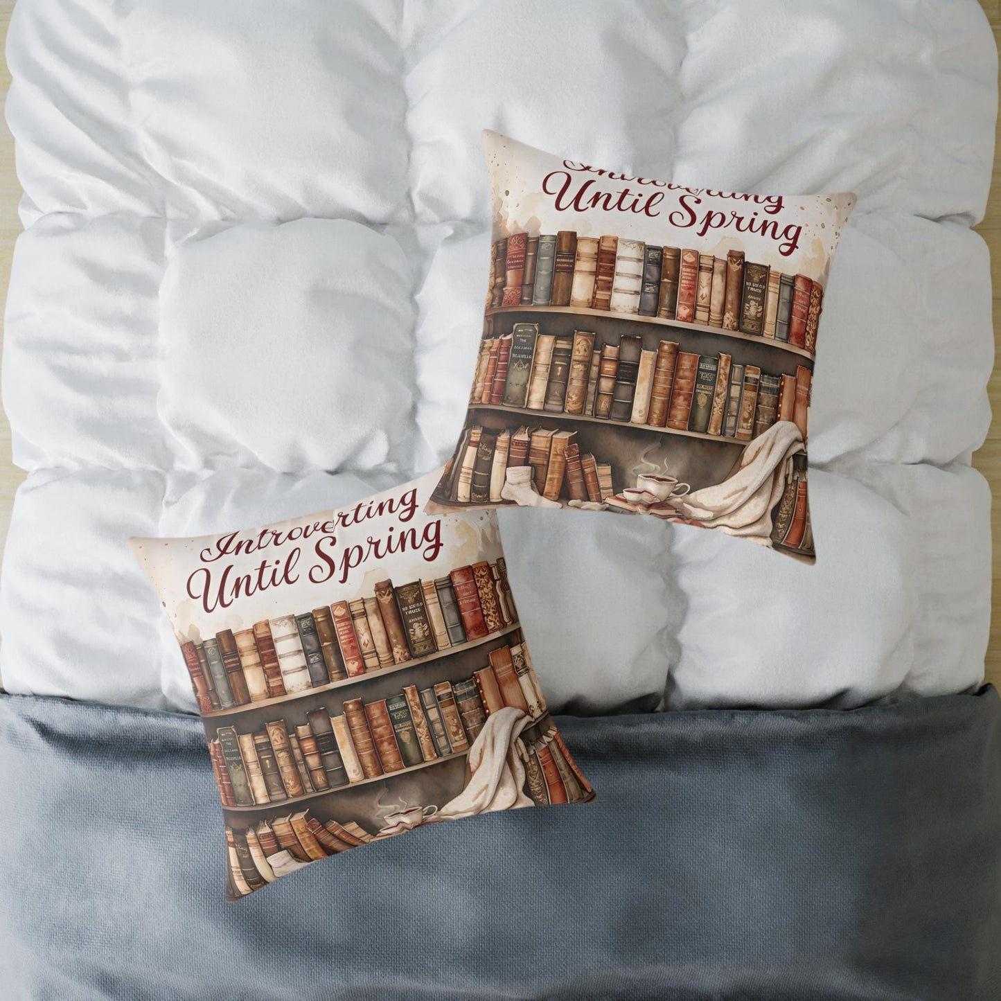 Literary Pillow: Cozy Book Lover Home Decor