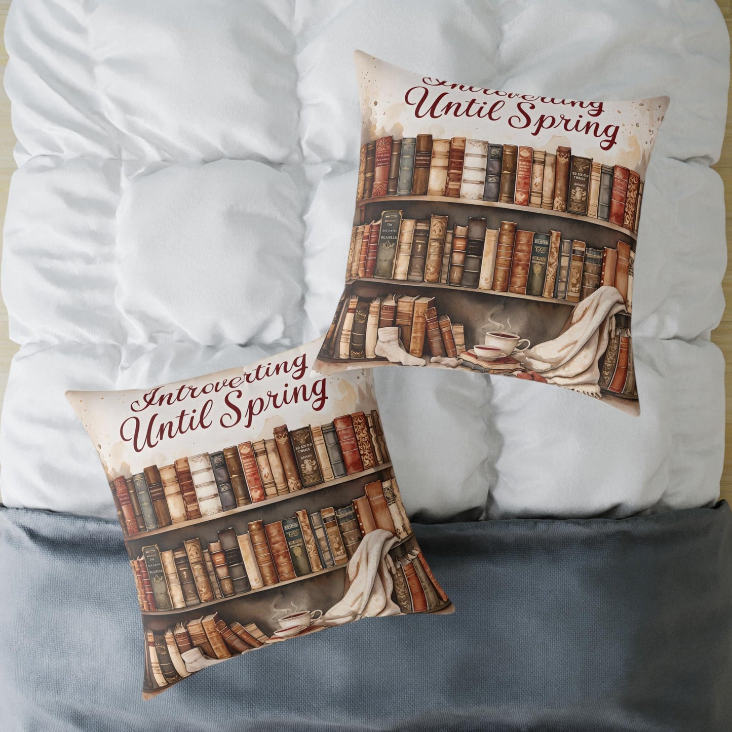 Literary Pillow: Cozy Book Lover Home Decor