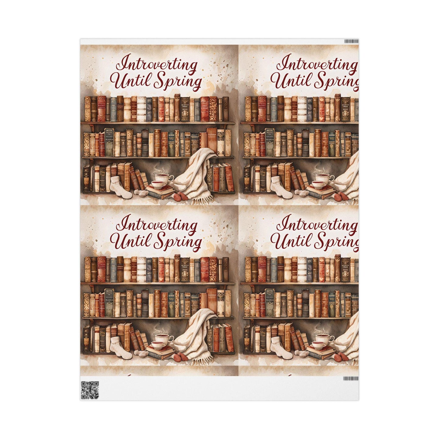 Book-Themed Wrapping Paper: 90gsm Fine Art Paper, Gift Wrap for Book Lovers