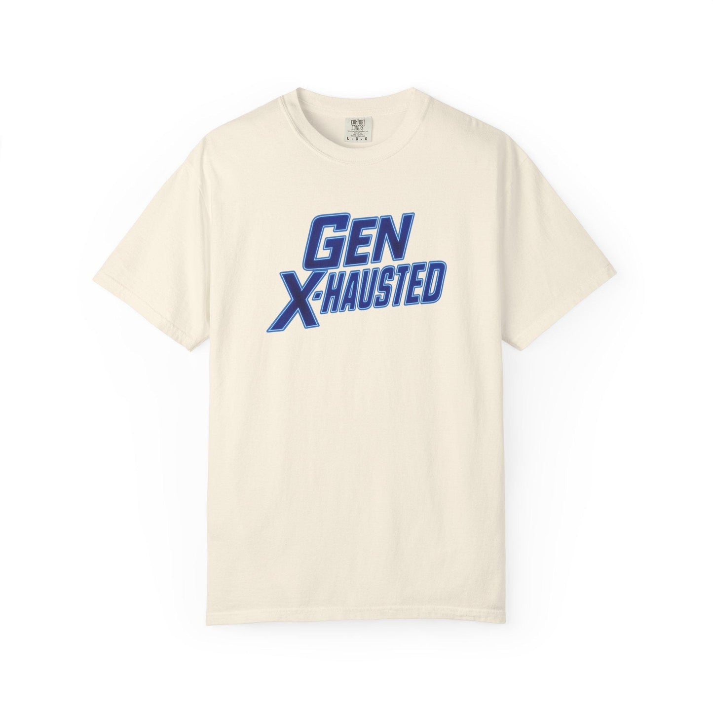 Gen X-Hausted T-Shirt: Retro 80s 90s Humor Tee