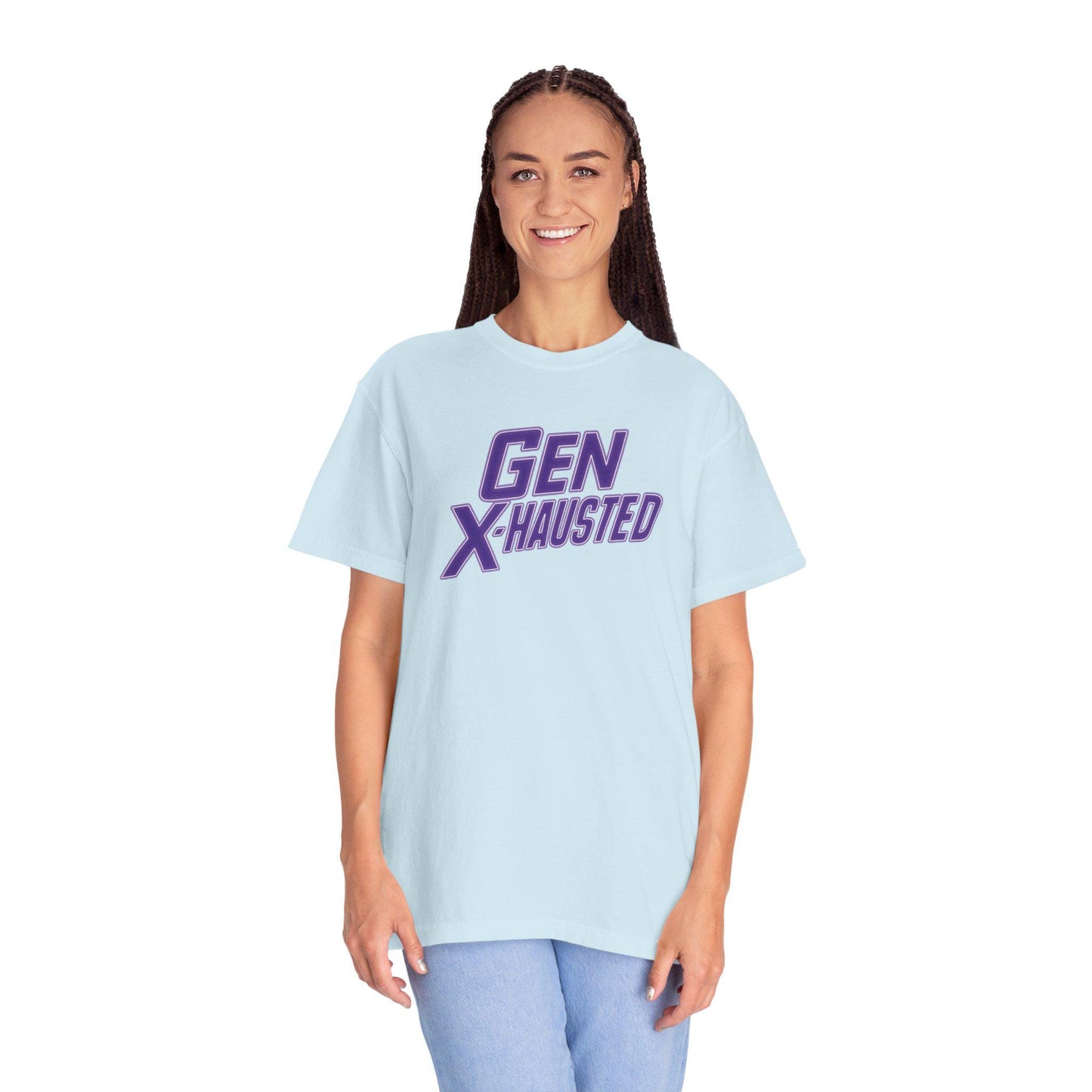 Gen X-Hausted T-Shirt: Retro 80s/90s Humor Tee