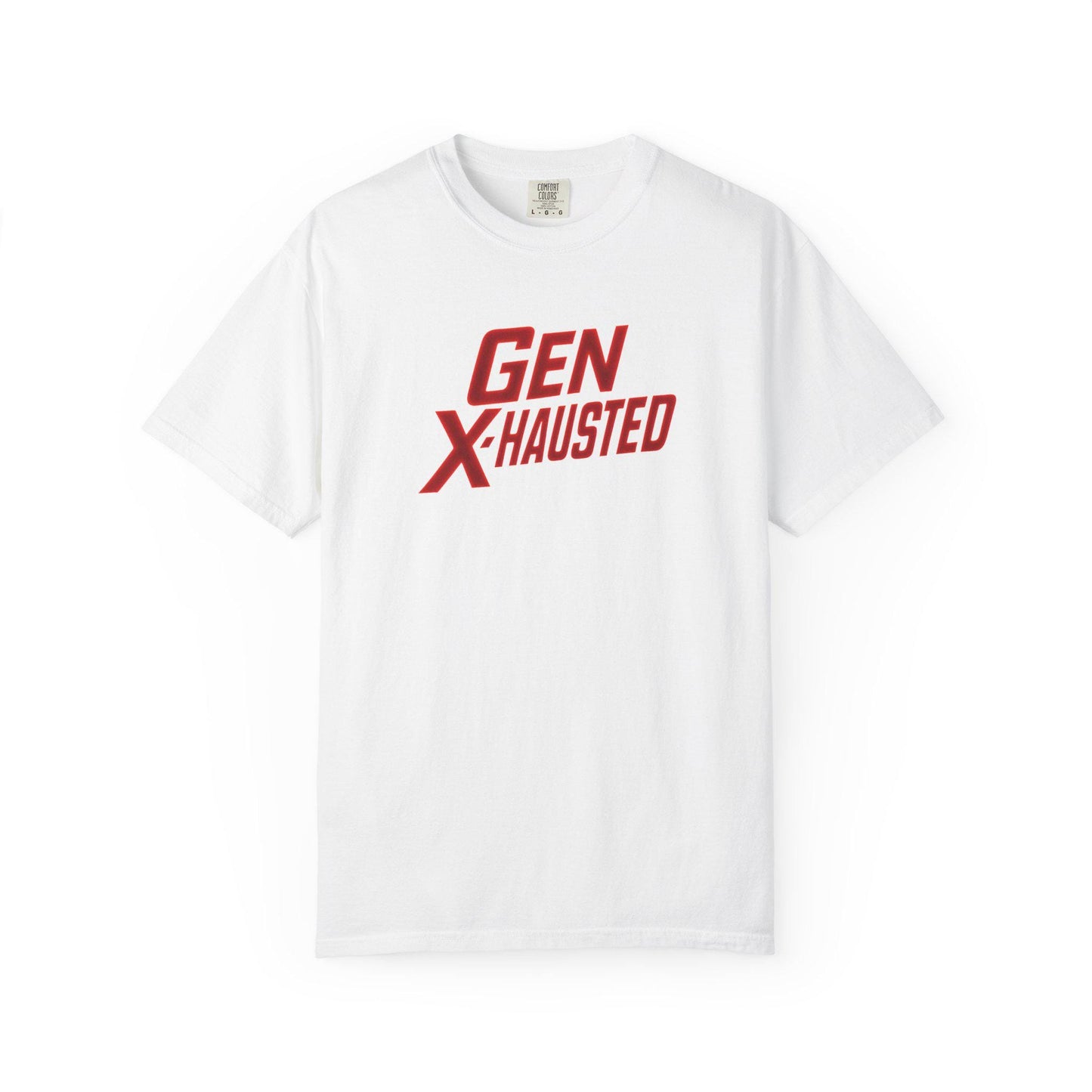Gen X-Hausted T-Shirt: Funny Gen X Humor, Vintage 80s 90s Style