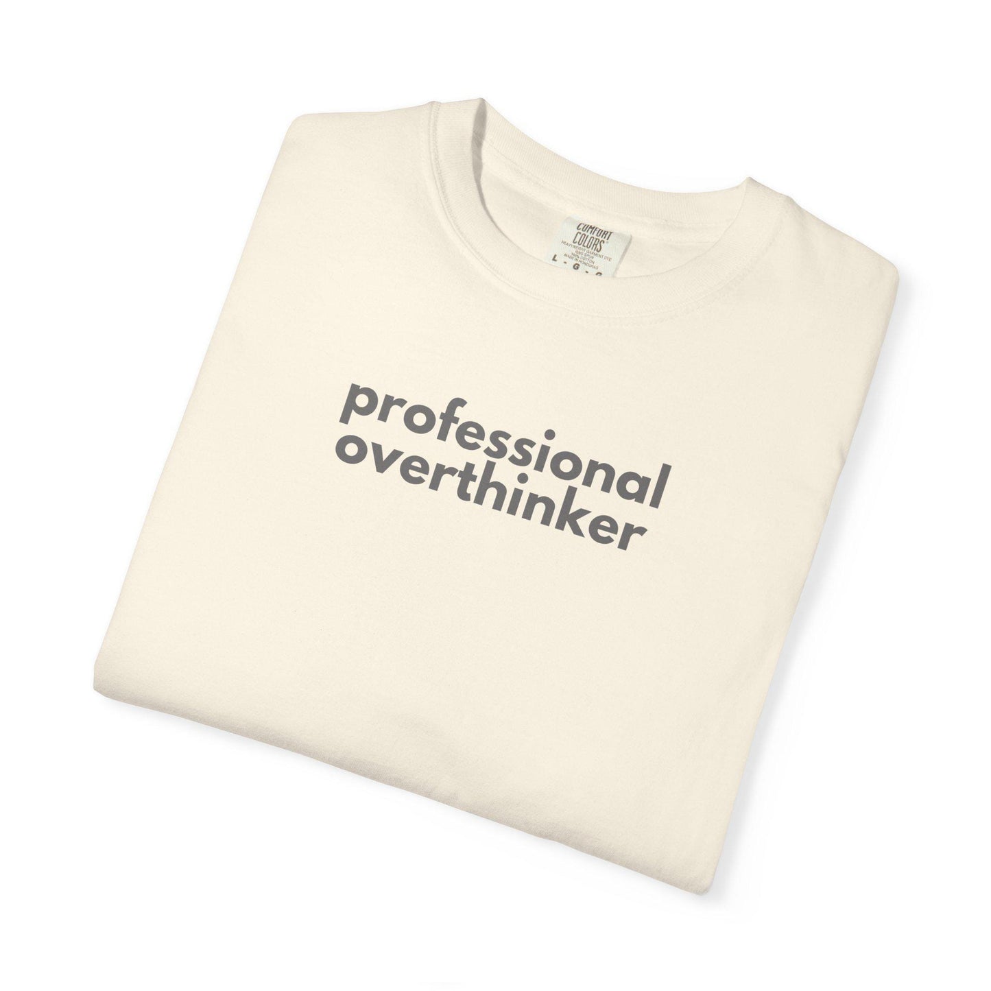 Professional Overthinker T-Shirt: Gen X Humor, Sarcastic Vintage Style Tee