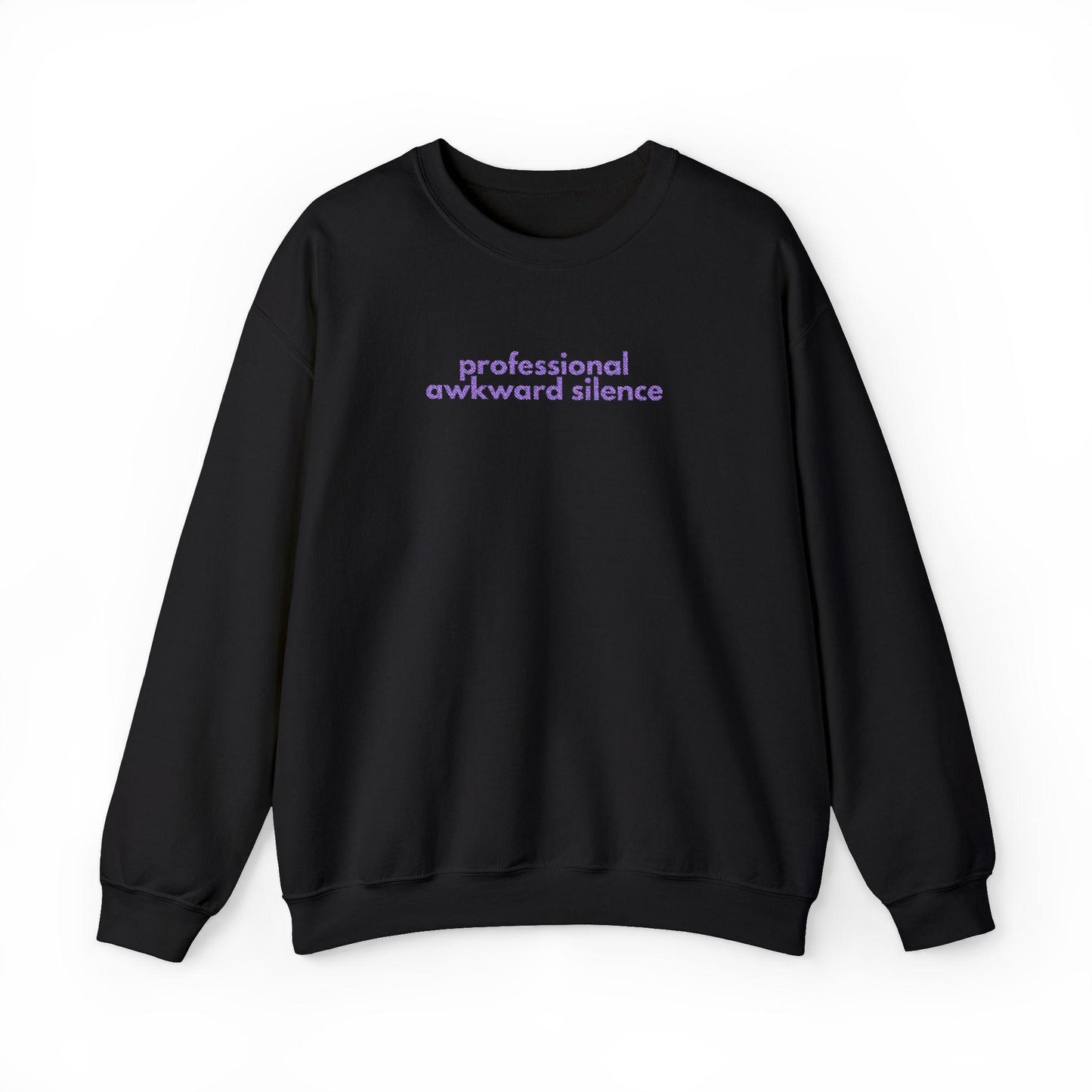 Awkward Silence Sweatshirt: Funny Graphic Crewneck Jumper