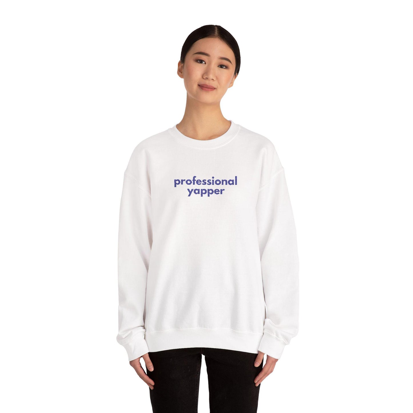 Professional Yapper Crewneck Sweatshirt: Cozy Dog Lover Gift