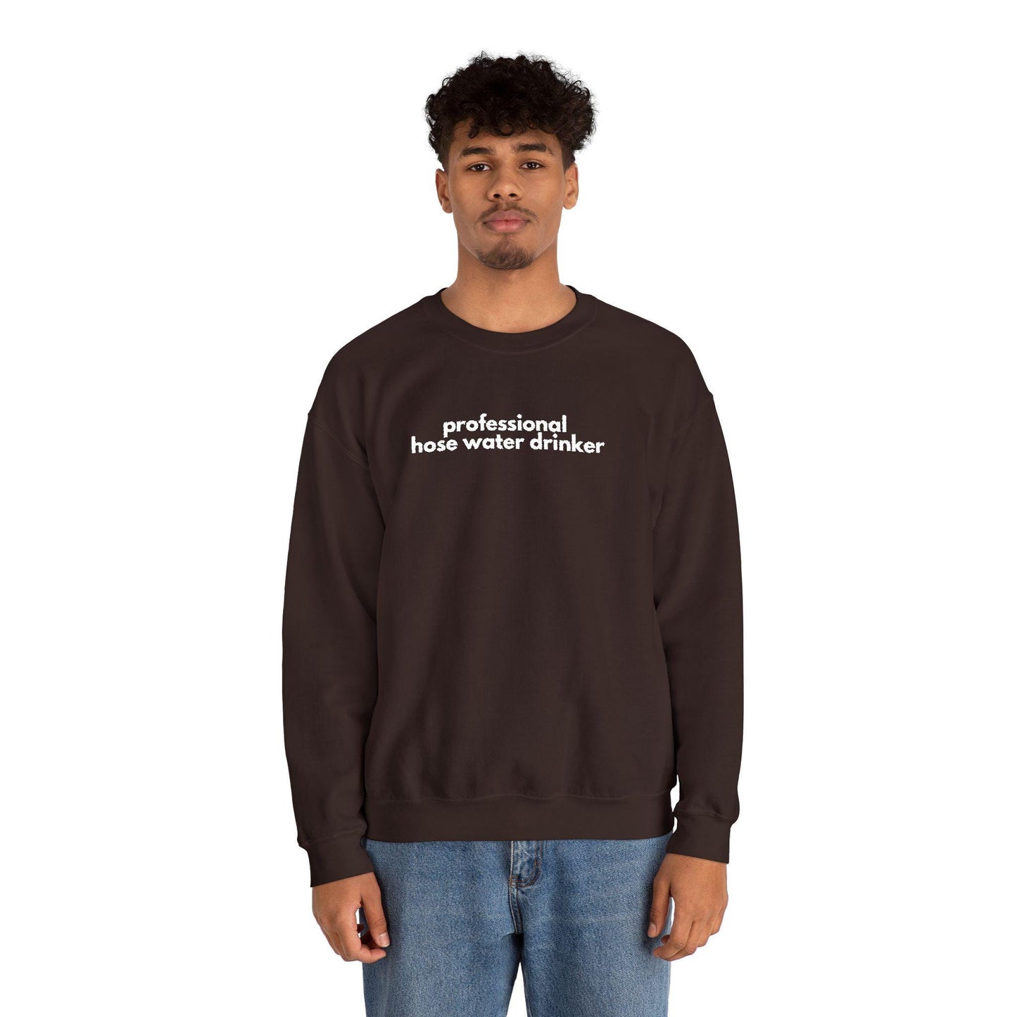 Professional Hose Water Drinker Sweatshirt: Unisex Funny Gardening Gift