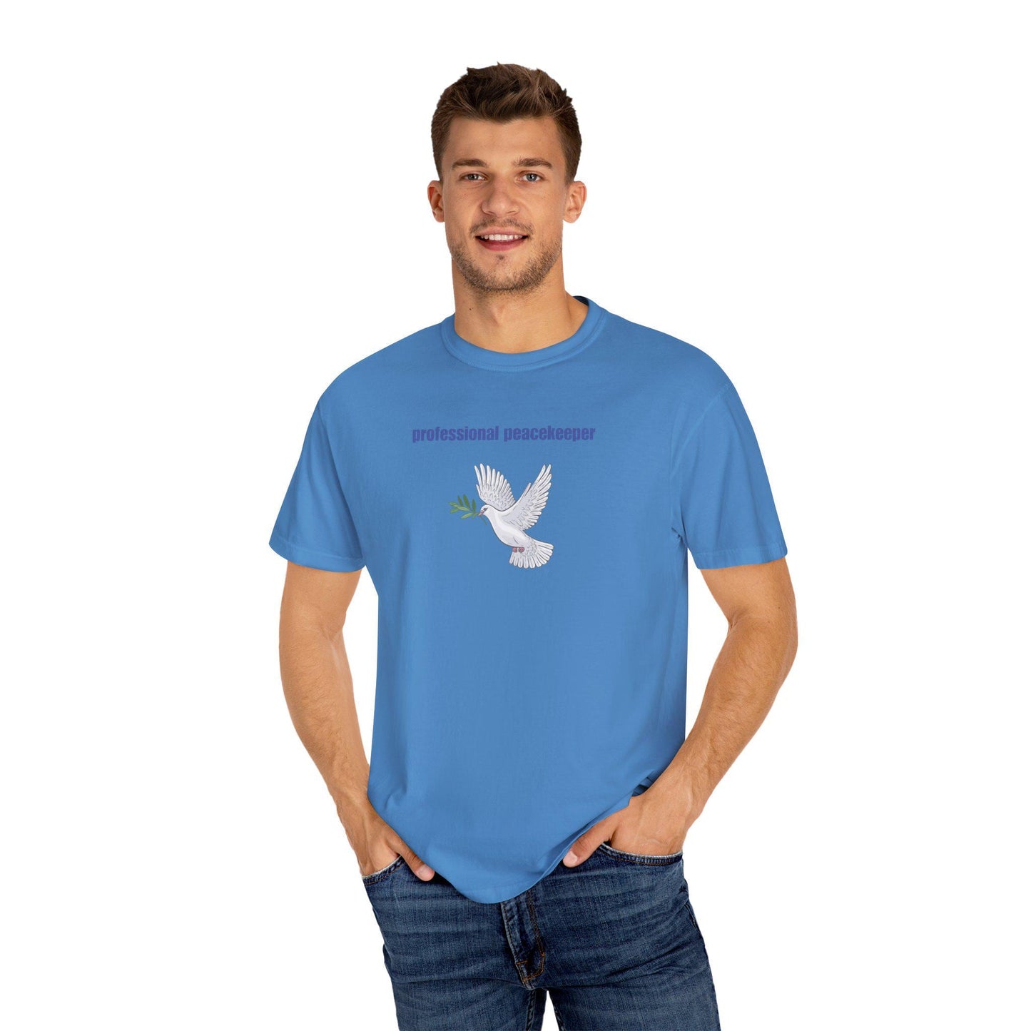 Peacekeeper T-Shirt: Unisex Garment-Dyed US Cotton Tee