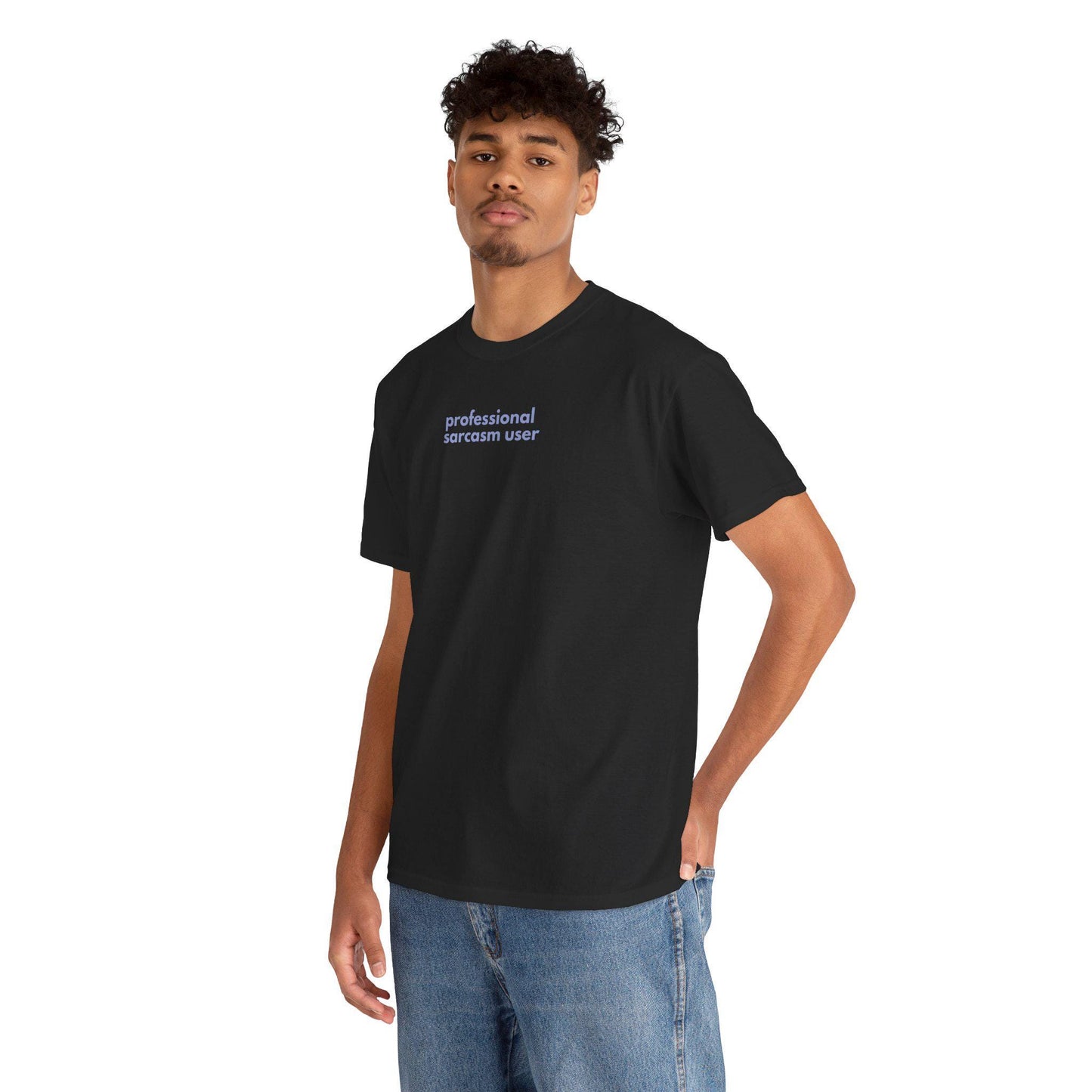 Professional Sarcasm User Heavy Cotton Tee: Funny Statement Shirt