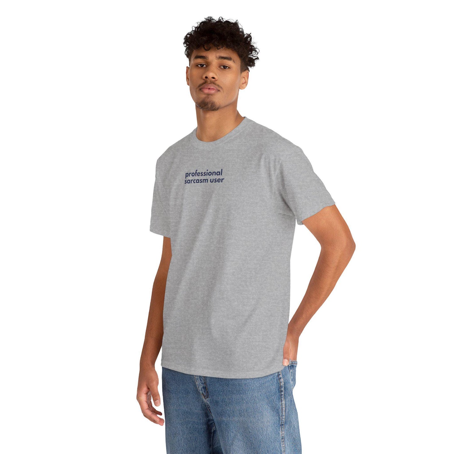 Professional Sarcasm User Heavy Cotton Tee: Funny Statement Shirt