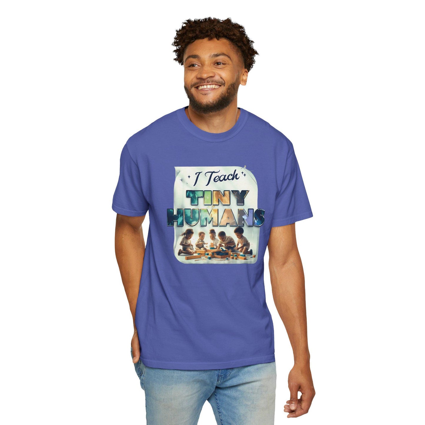 I Teach Tiny Humans T-Shirt: Funny Teacher Appreciation Gift