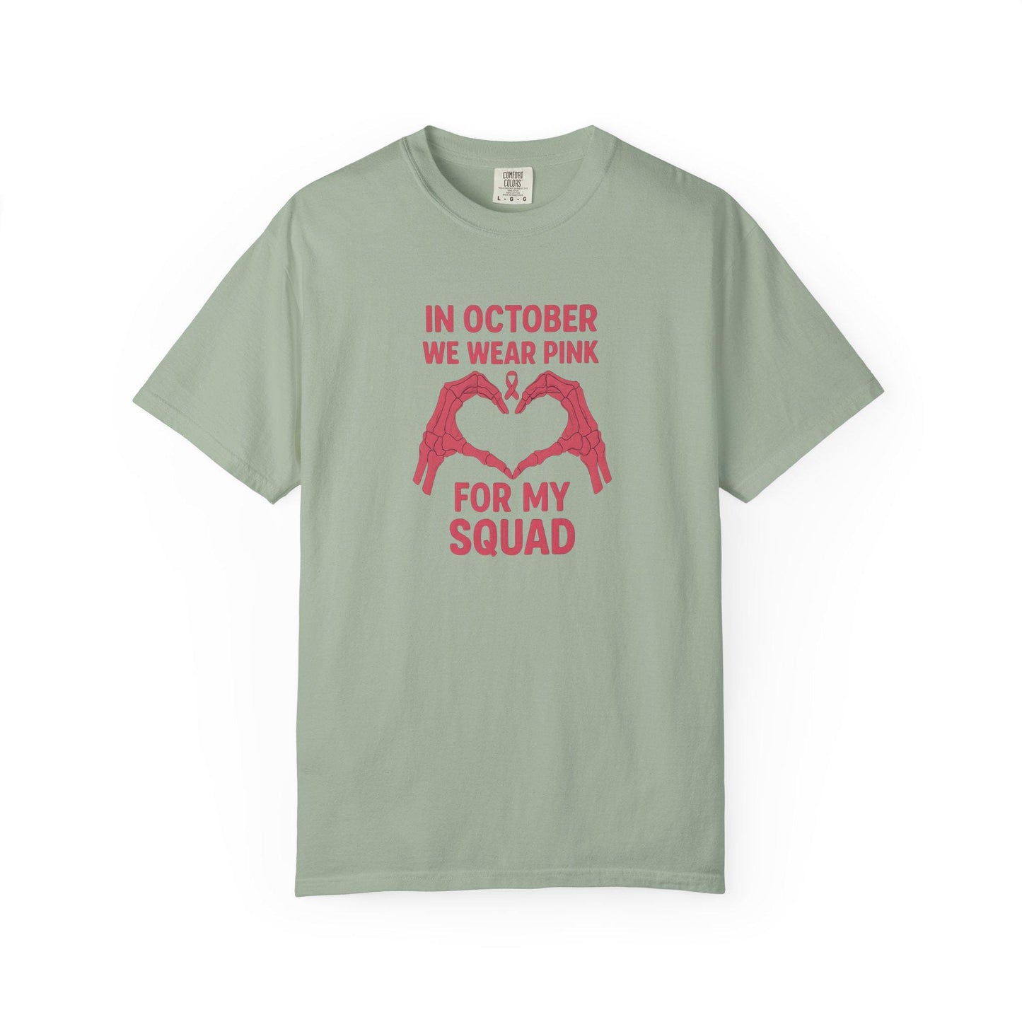 Breast Cancer Awareness T-Shirt: Pink October Support Squad Tee