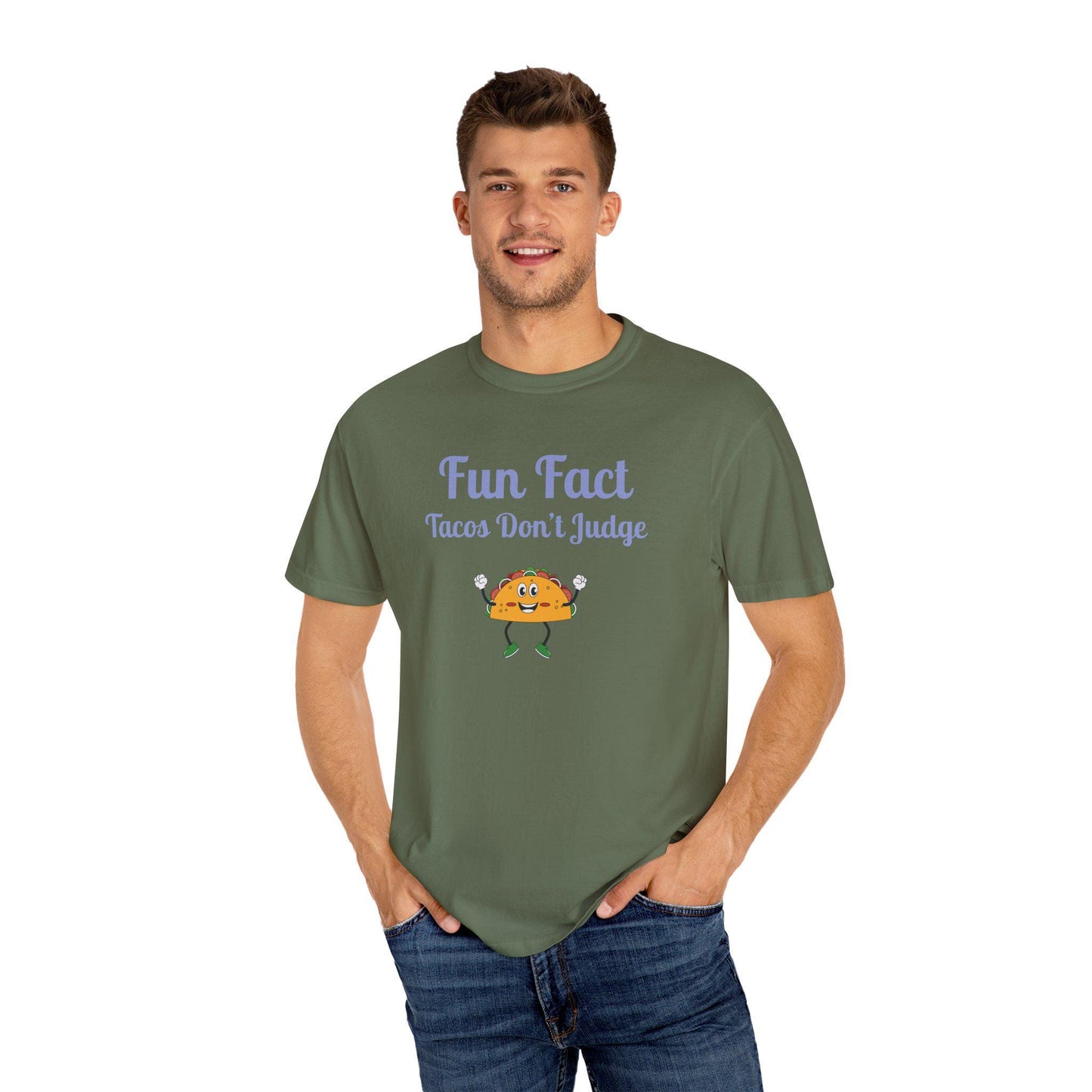 Fun Fact Taco Tee: Humorous Foodie Graphic T-Shirt