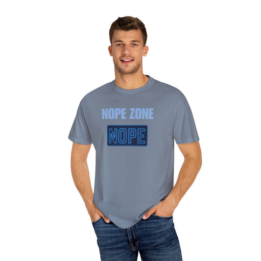 Nope Zone Gen X T-Shirt: Vintage Graphic Tee, Sarcastic Humor