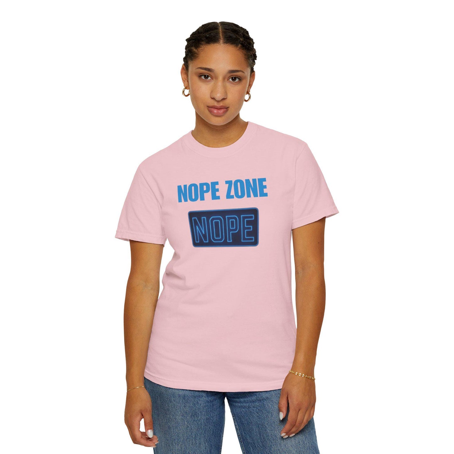 Nope Zone Gen X T-Shirt: Vintage Graphic Tee, Sarcastic Humor
