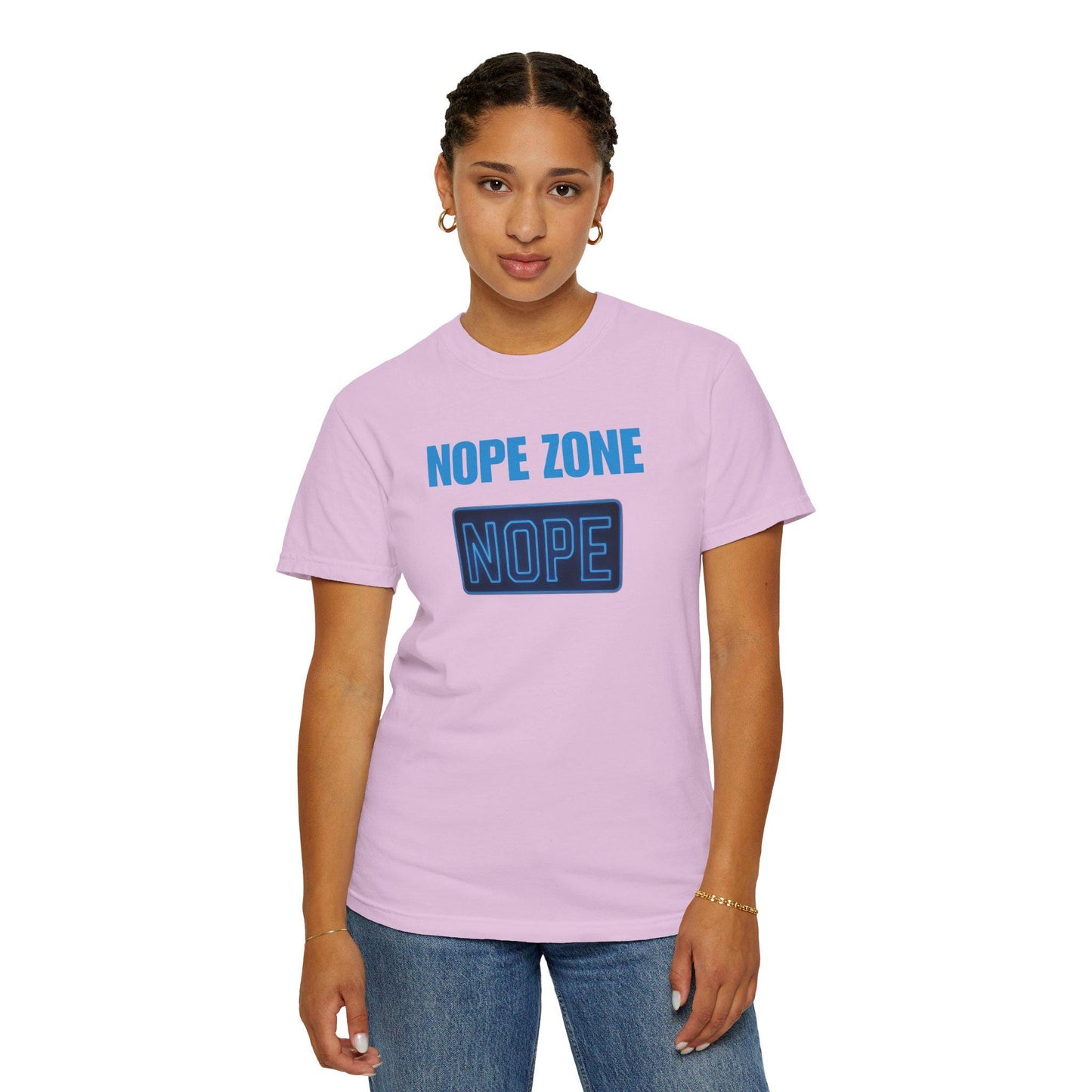 Nope Zone Gen X T-Shirt: Vintage Graphic Tee, Sarcastic Humor