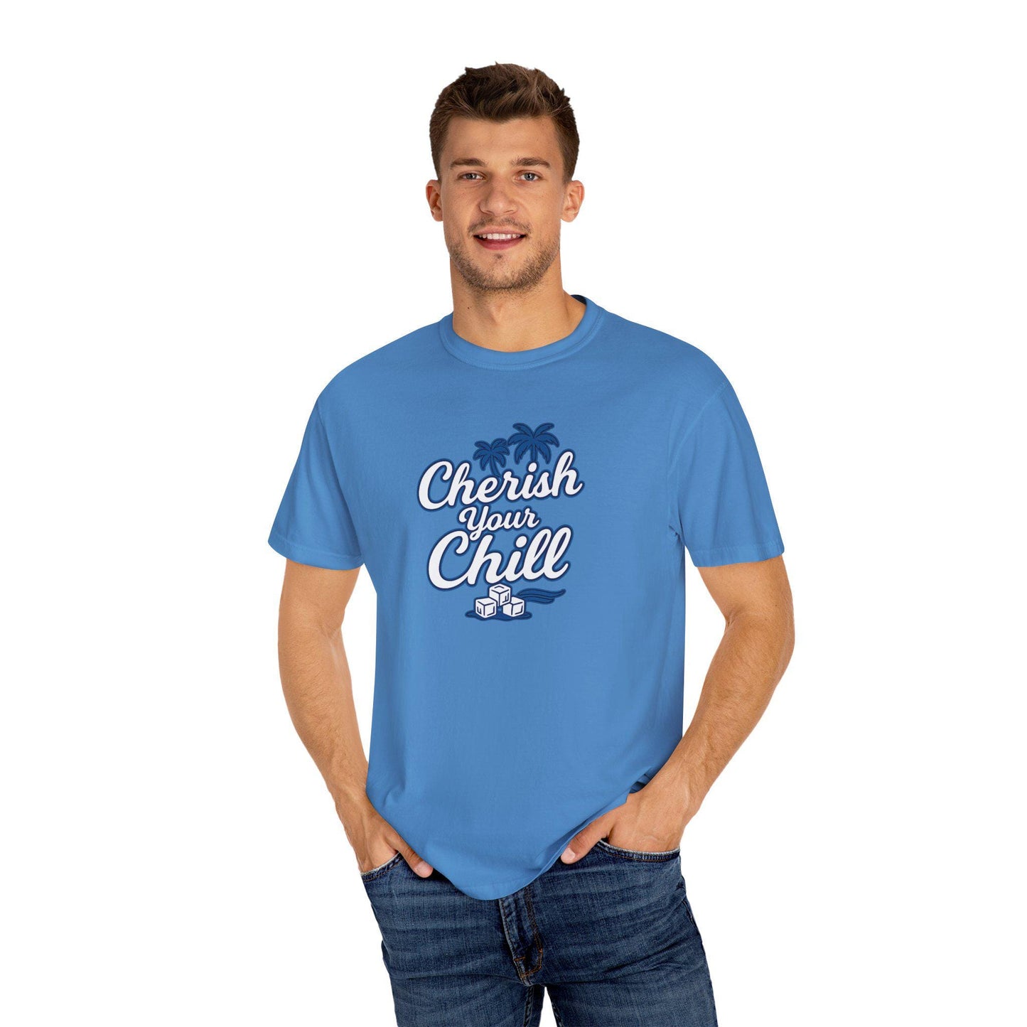 Cherish Your Chill T-Shirt, Unisex Relaxed Fit Tee, Beach Vibes Shirt, Summer Casual Wear, Gift for Friends, Vacation Essentials