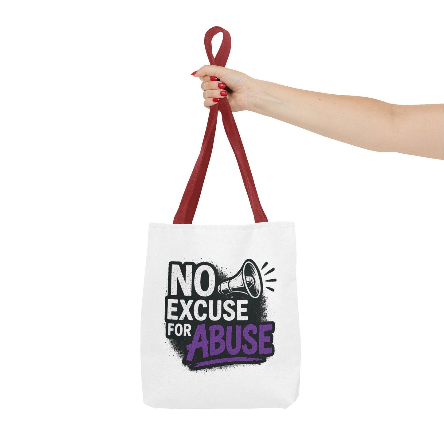 Empowerment Tote Bag - No Excuse for Abuse, Advocacy Tote, Eco-Friendly Bag, Fundraiser Gift, Awareness Campaign Bag