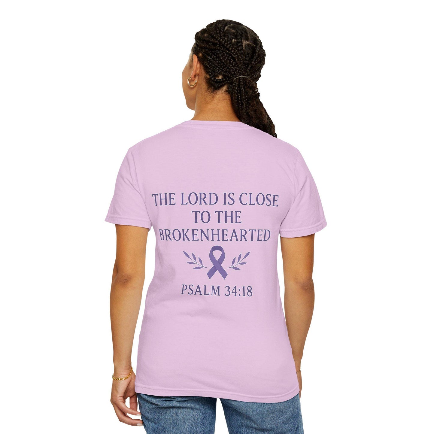 Garment-Dyed T-Shirt with Inspirational Quote, Unisex Motivational Tee, Gift for Faith, Comfort Clothing, Christian Apparel, Awareness