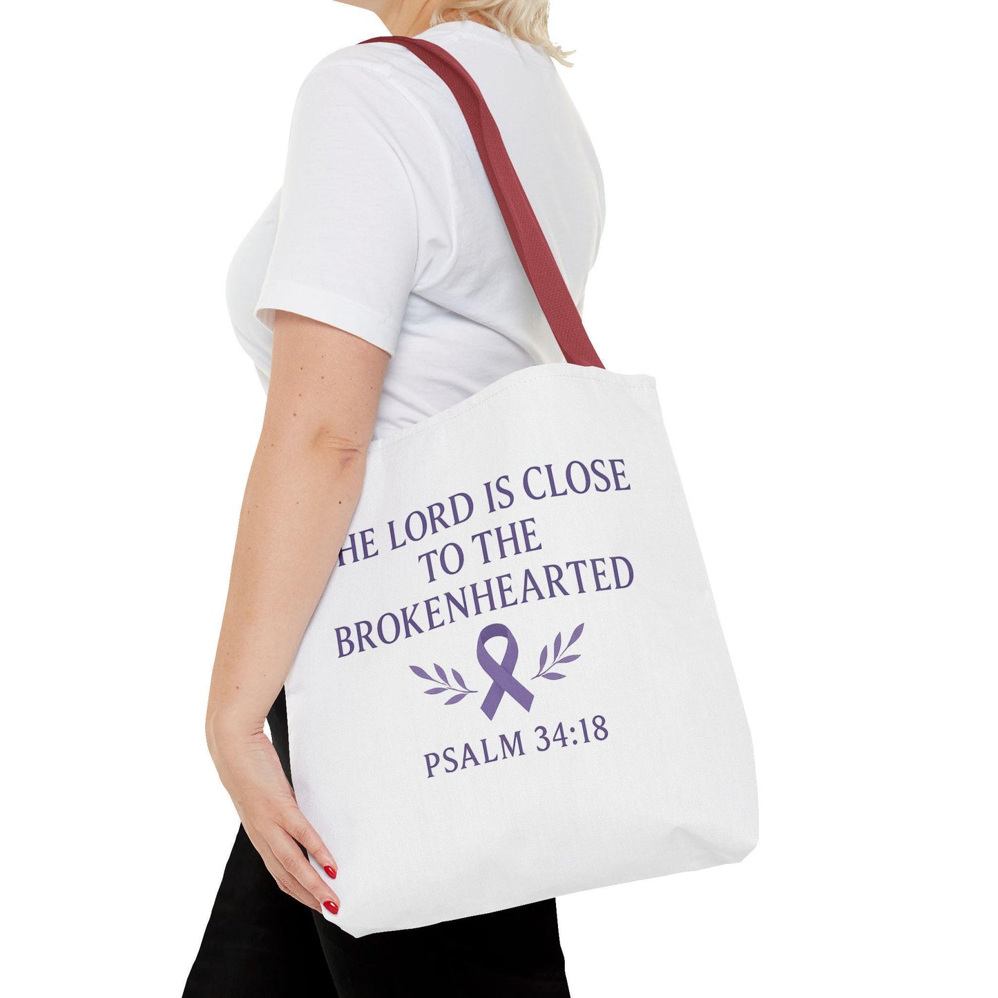 Inspirational Tote Bag, Meaningful Gift for Healing, Supportive Message, Versatile Use, Great for Christian Gifts